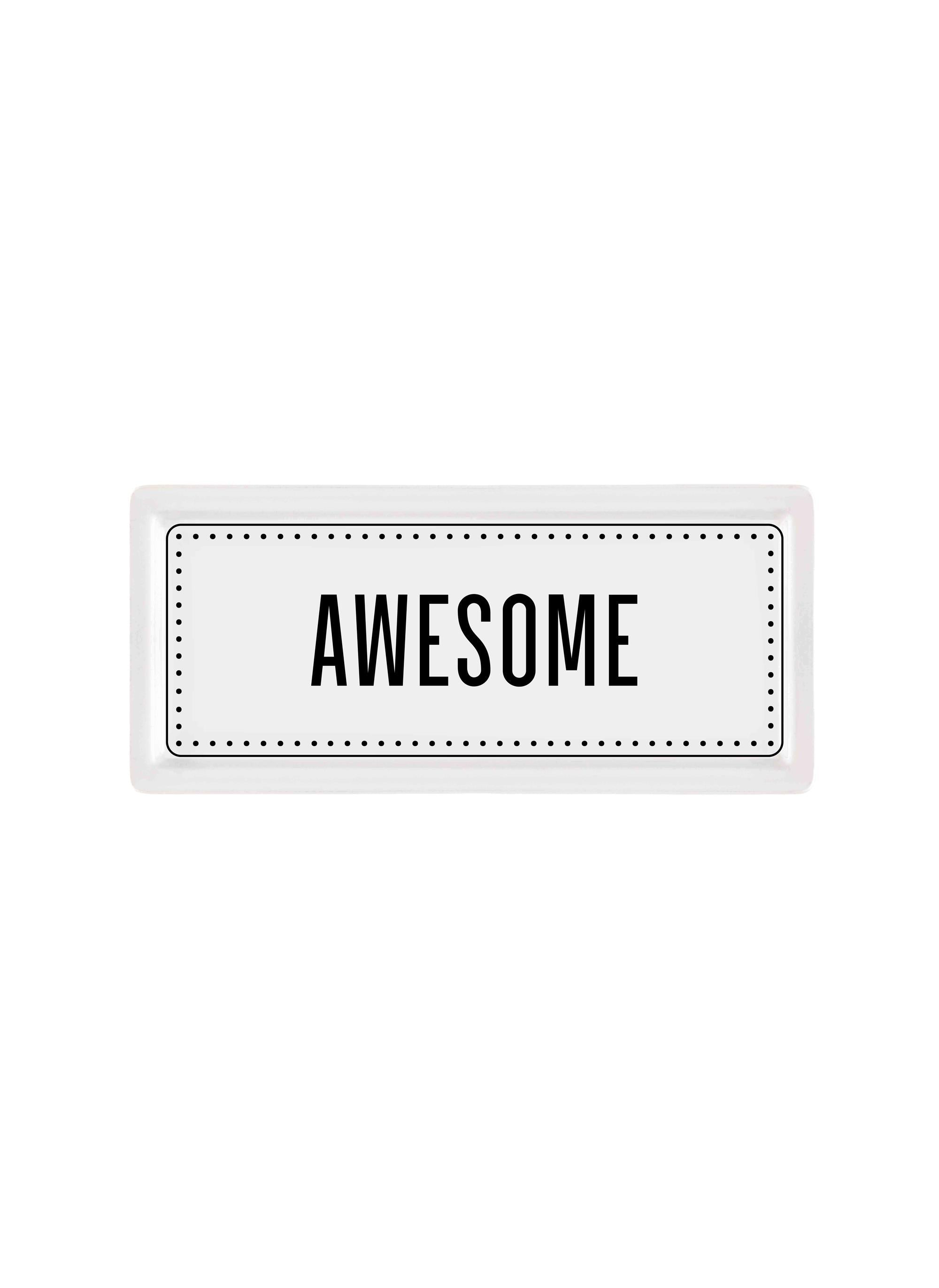 Dikdörtgen Servis Tabağı Awesome - 35 X 16 Cm