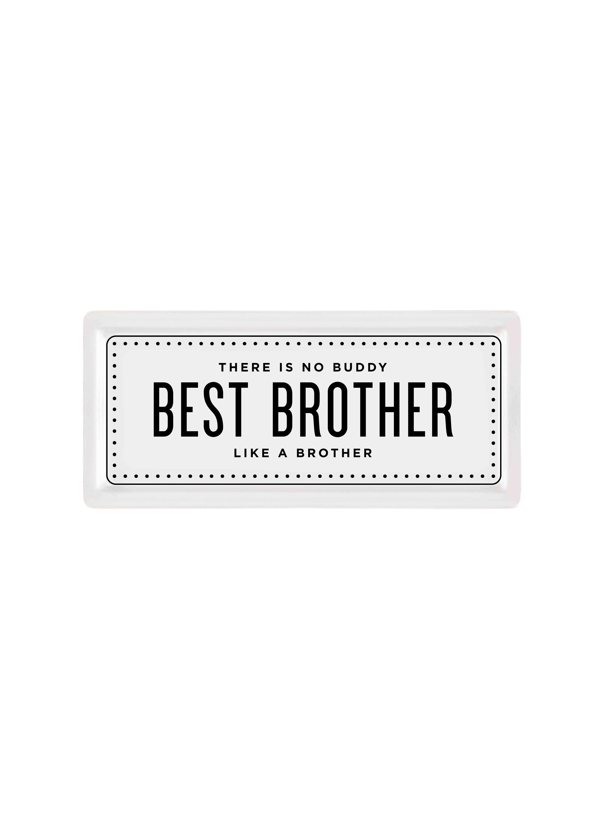 Dikdörtgen Servis Tabağı Best Brother - 35 X 16 Cm
