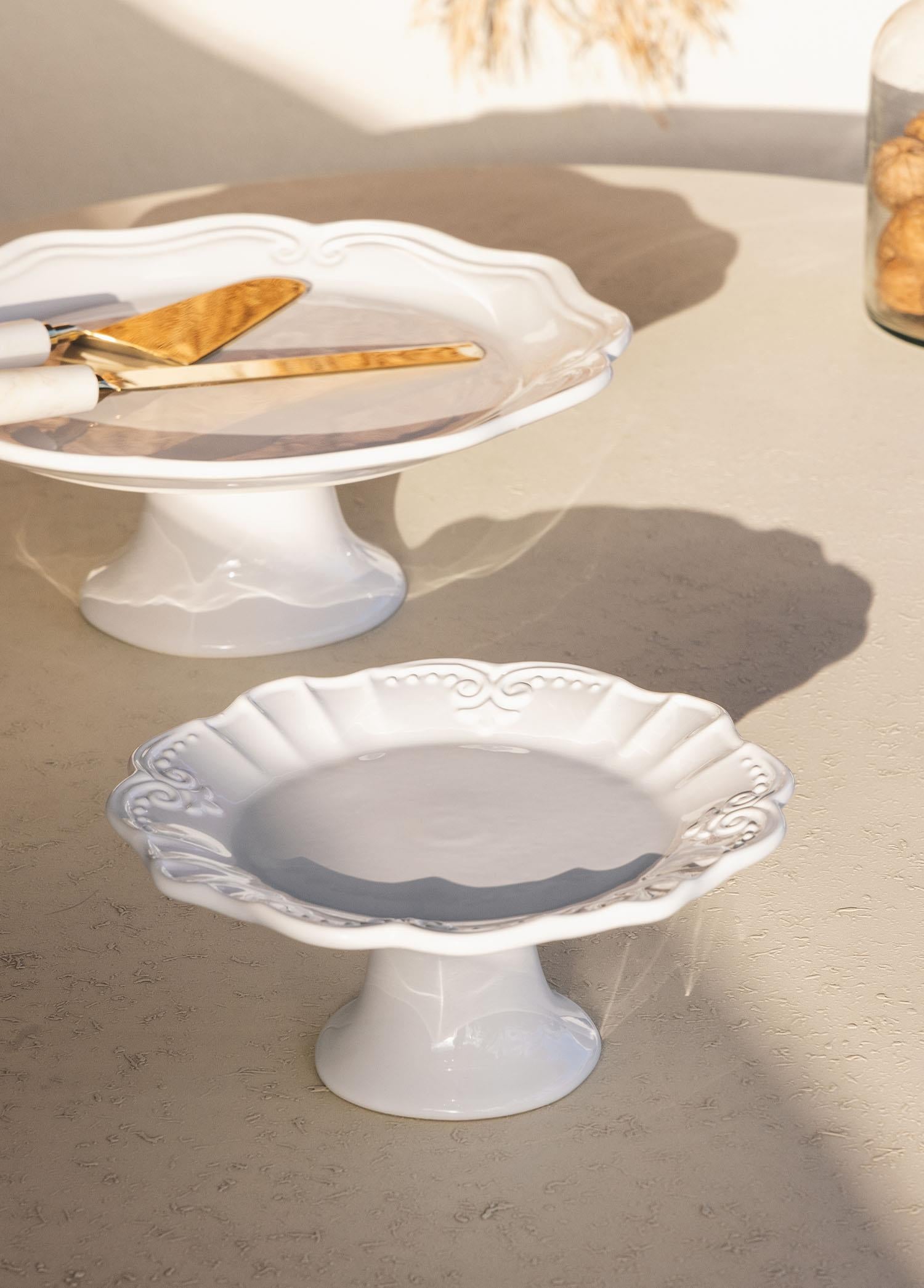 Grande Pasta Kek Standı Beyaz 22X10 Cm Grd0019