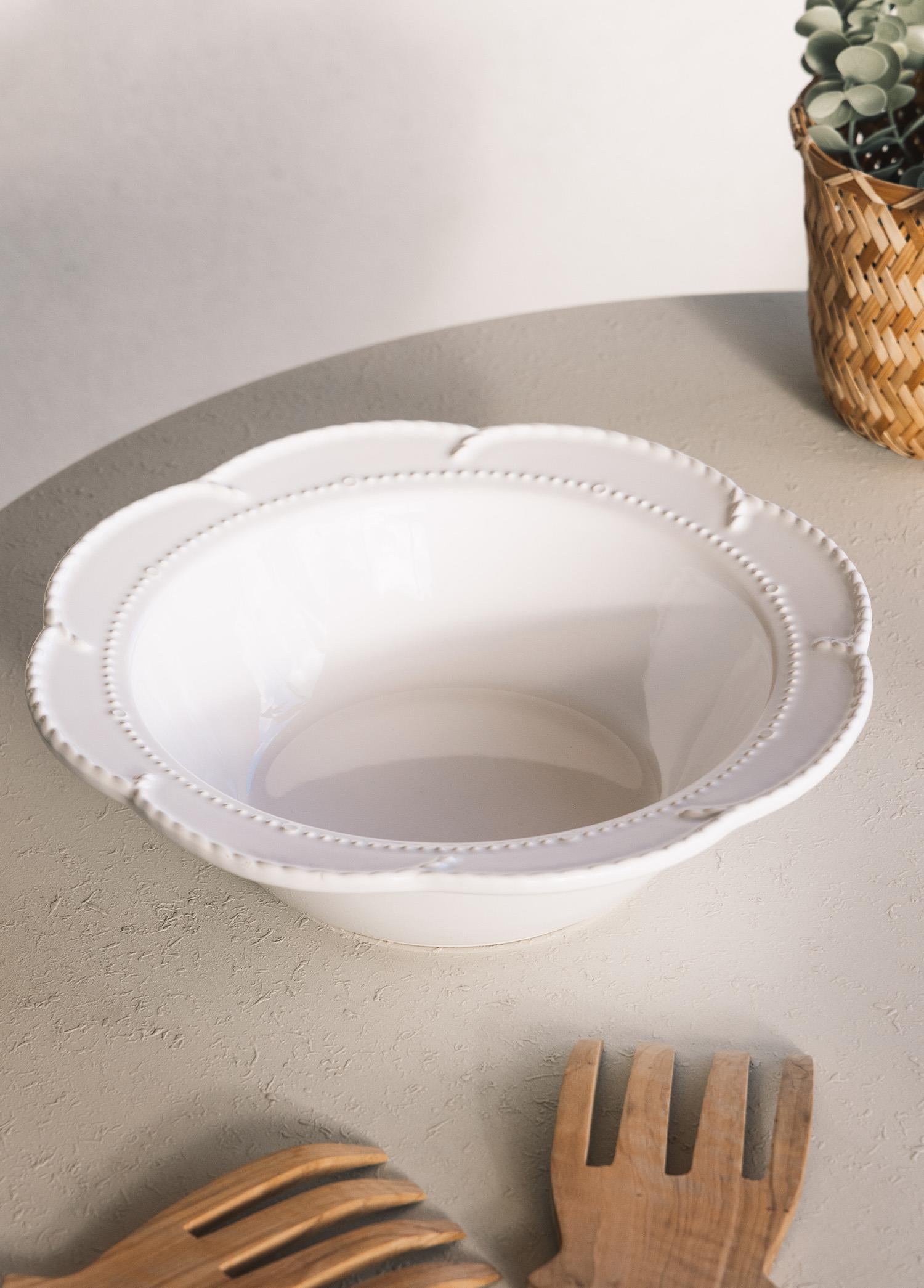 Grande Salata Kasesi Beyaz 31X9 Cm Grd0015