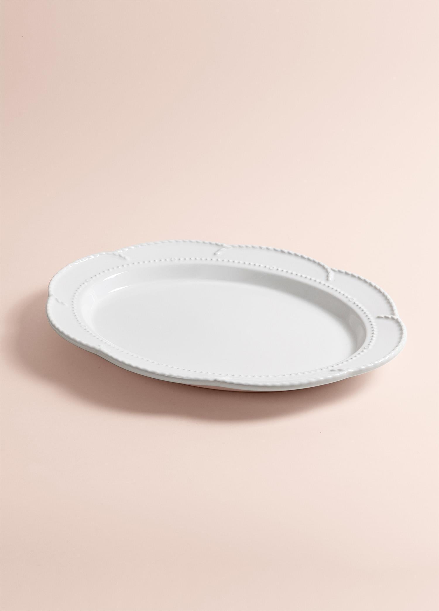 Grande Servis Tabağı Beyaz 41X31 Cm Grd0012