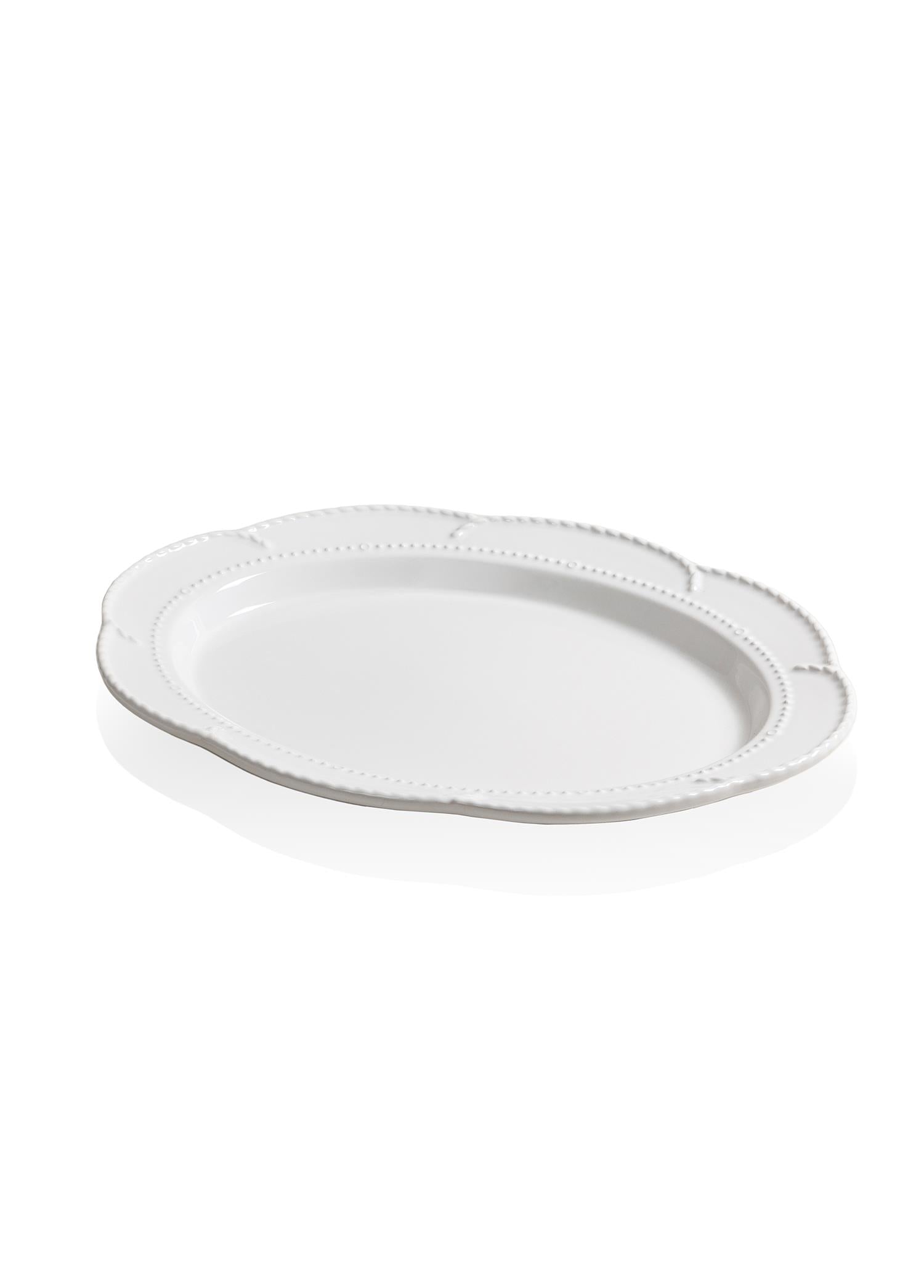 Grande Servis Tabağı Beyaz 41X31 Cm Grd0012