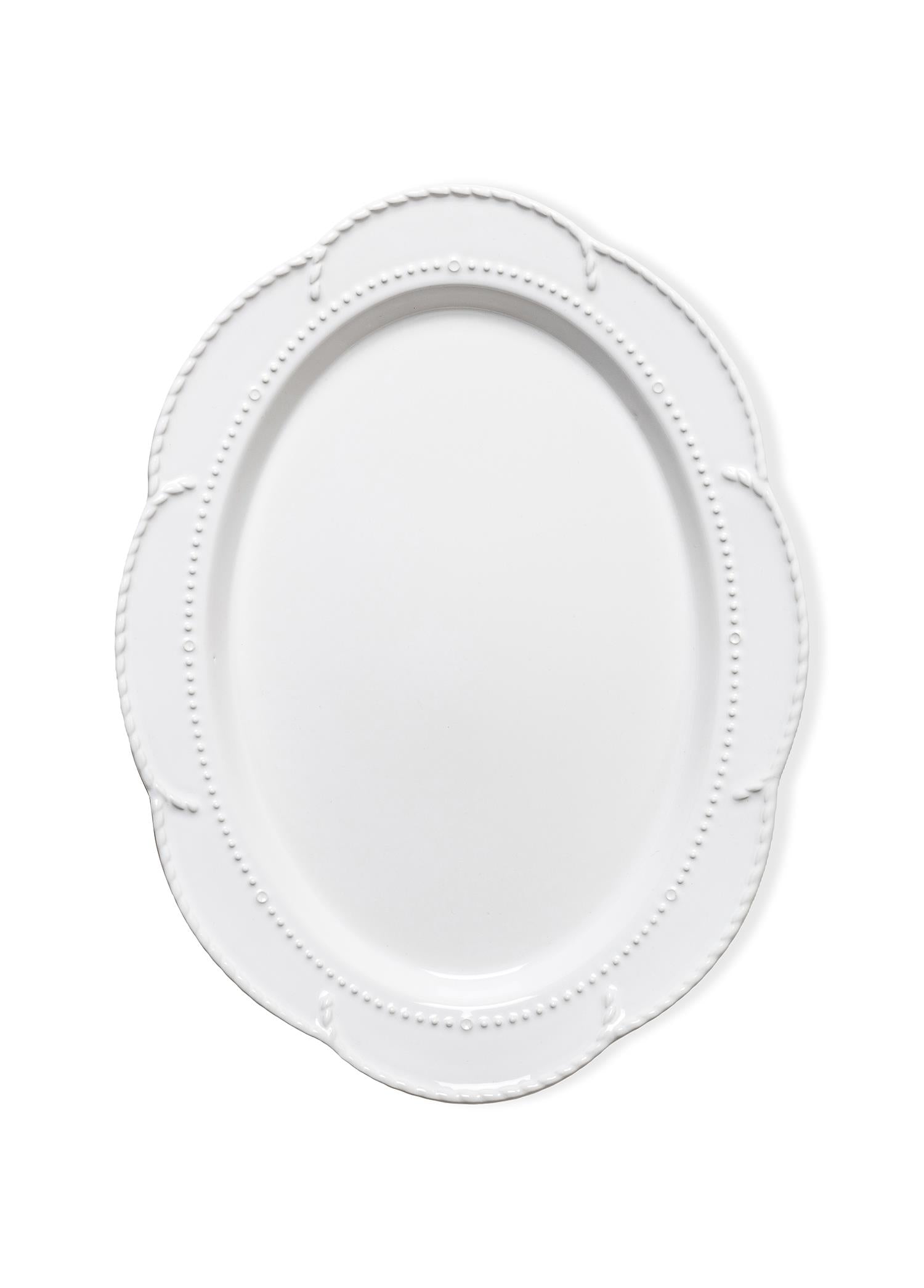 Grande Servis Tabağı Beyaz 41X31 Cm Grd0012