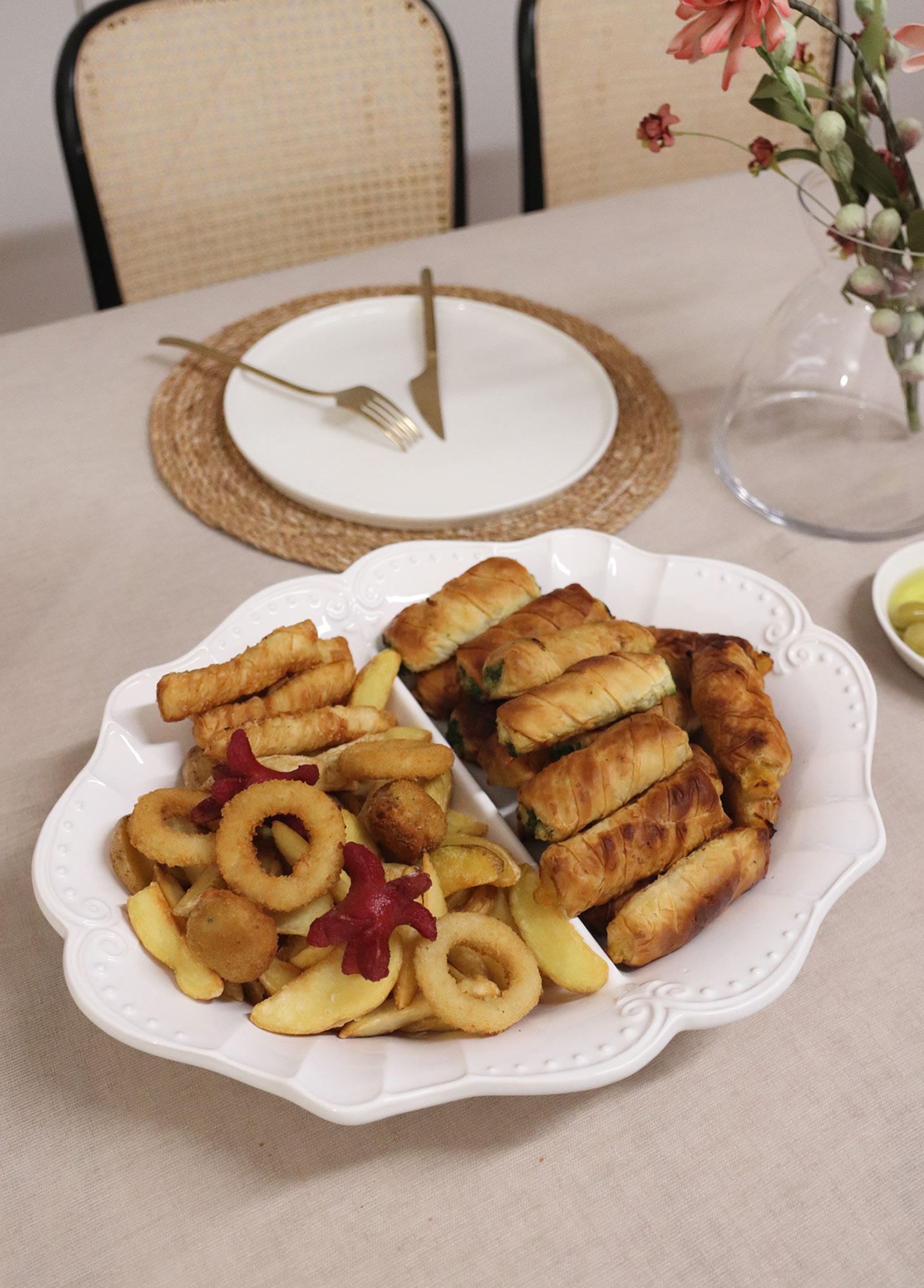Grande Servis Tabağı Beyaz 41X32 Cm Grd0006