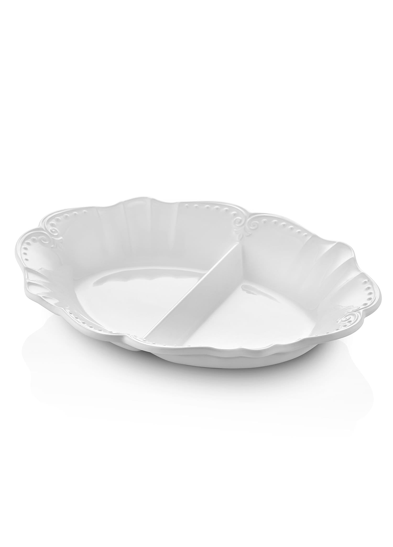 Grande Servis Tabağı Beyaz 41X32 Cm Grd0006
