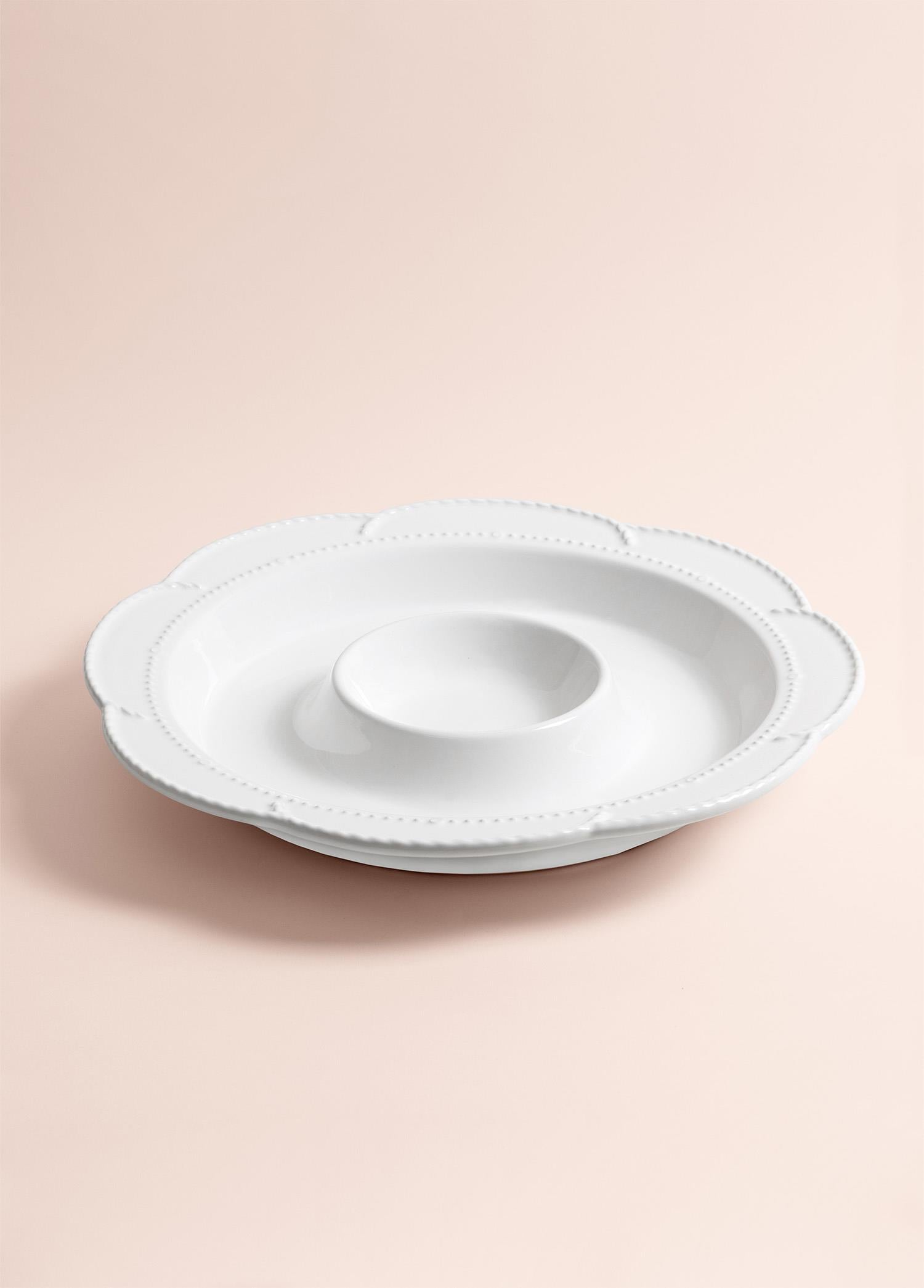 Grande Servis Tabağı Bölmeli Beyaz 39 Cm Grd0013