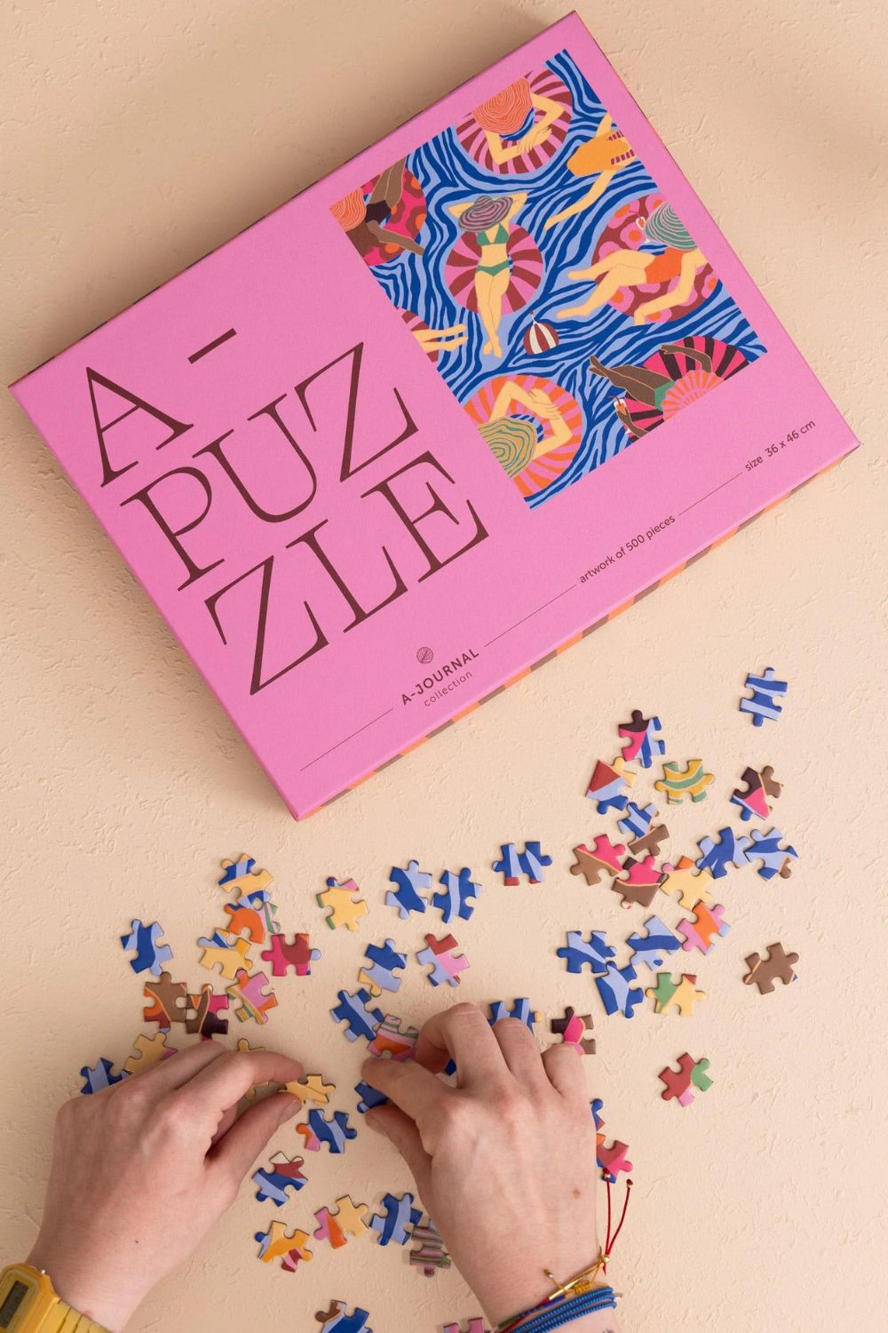 Havuz Partisi Temalı Puzzle, 500 Parça - 0
