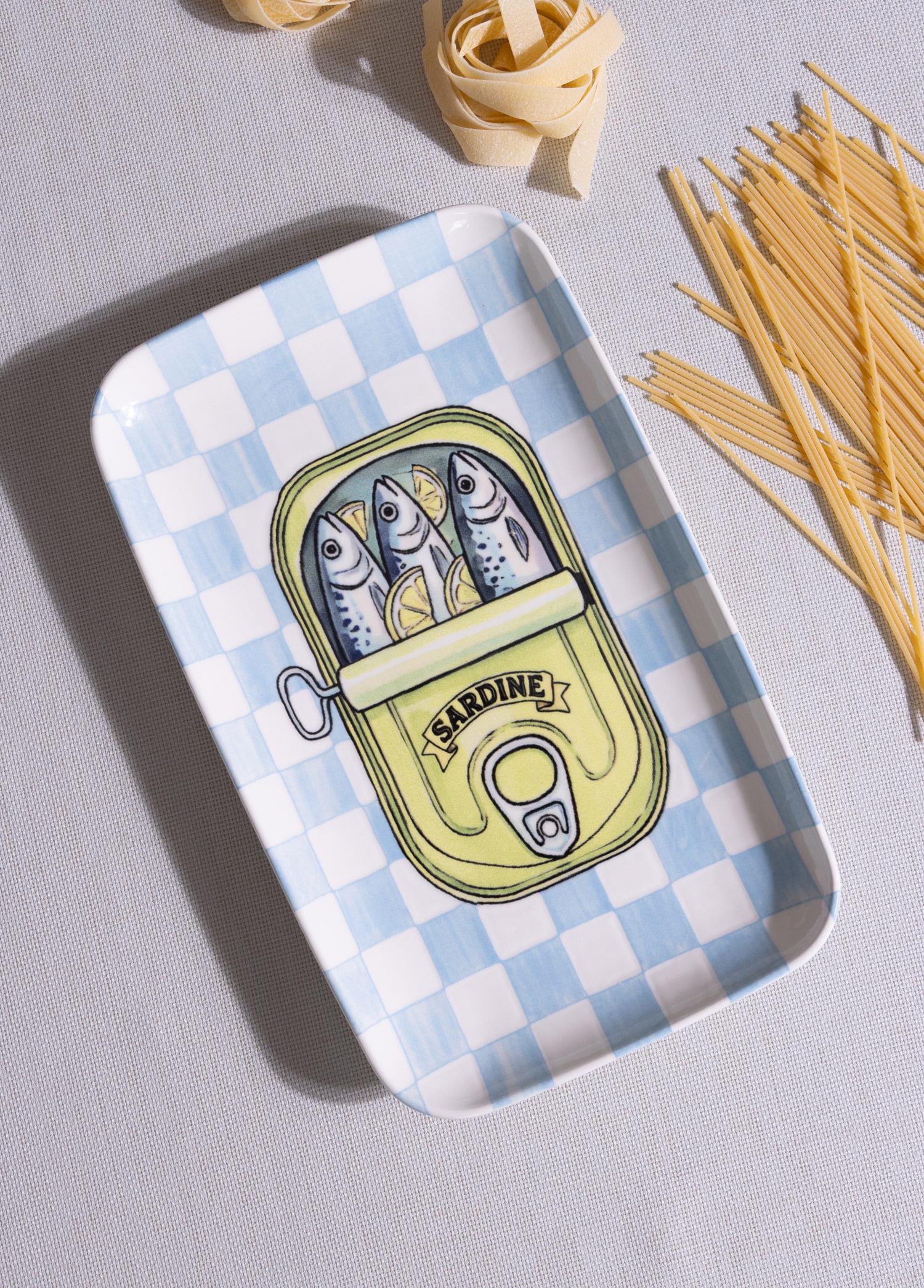 Italian Summer Dikdörtgen Servis Tabağı 31X20 Cm