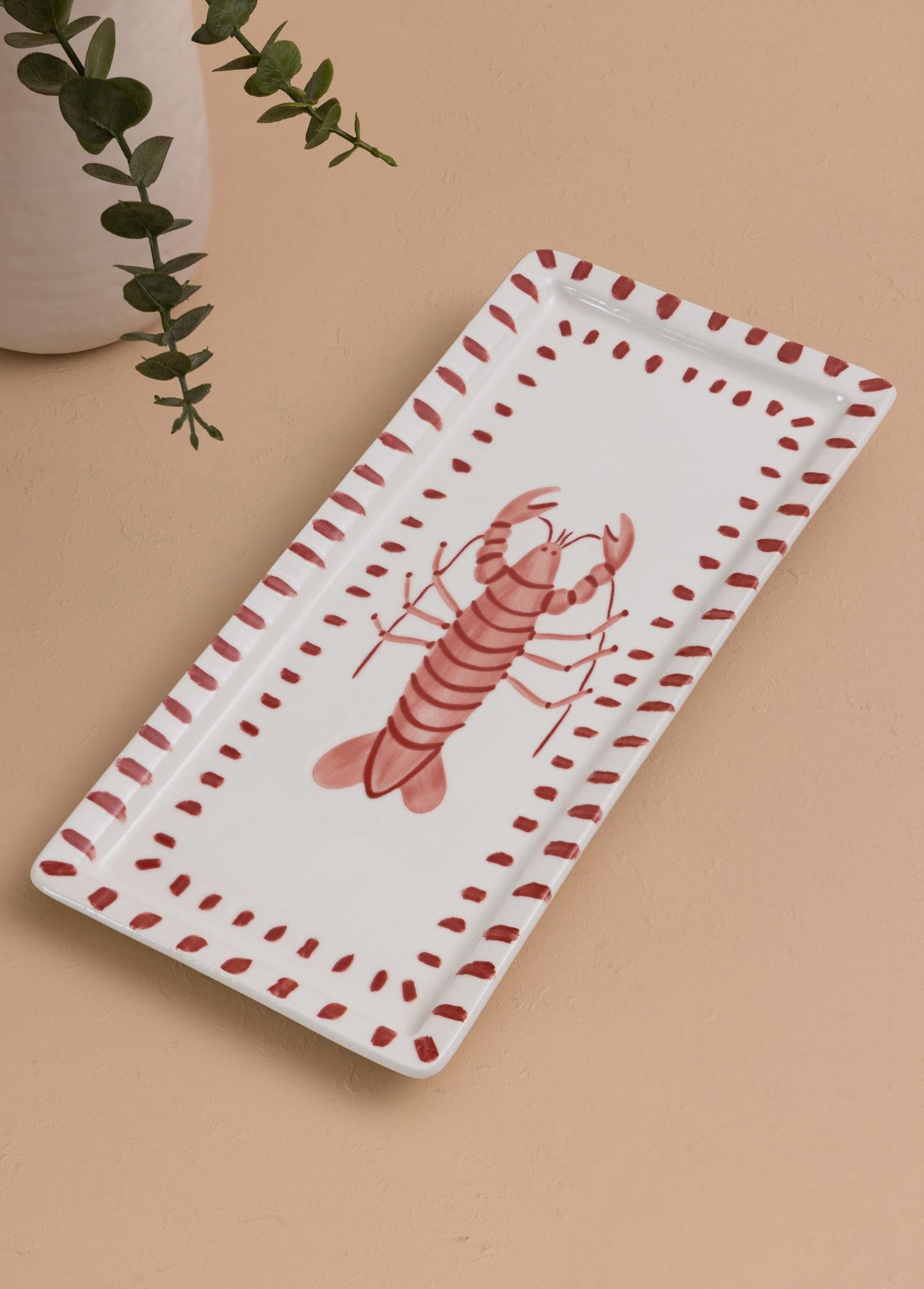 Italian Summer Dikdörtgen Servis Tabağı 35X16 Cm