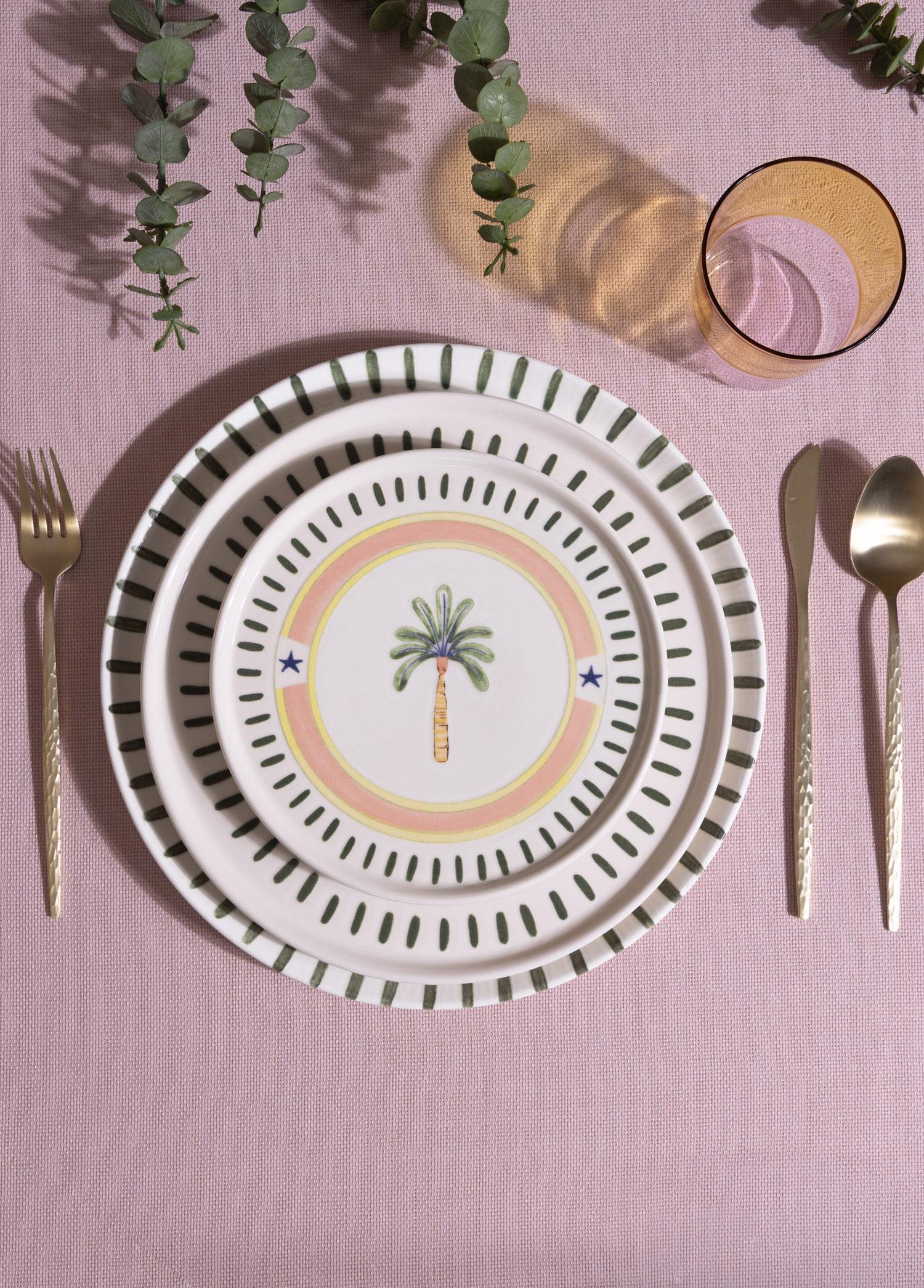 Italian Summer Pasta Tabağı 6Lı Set 19 Cm