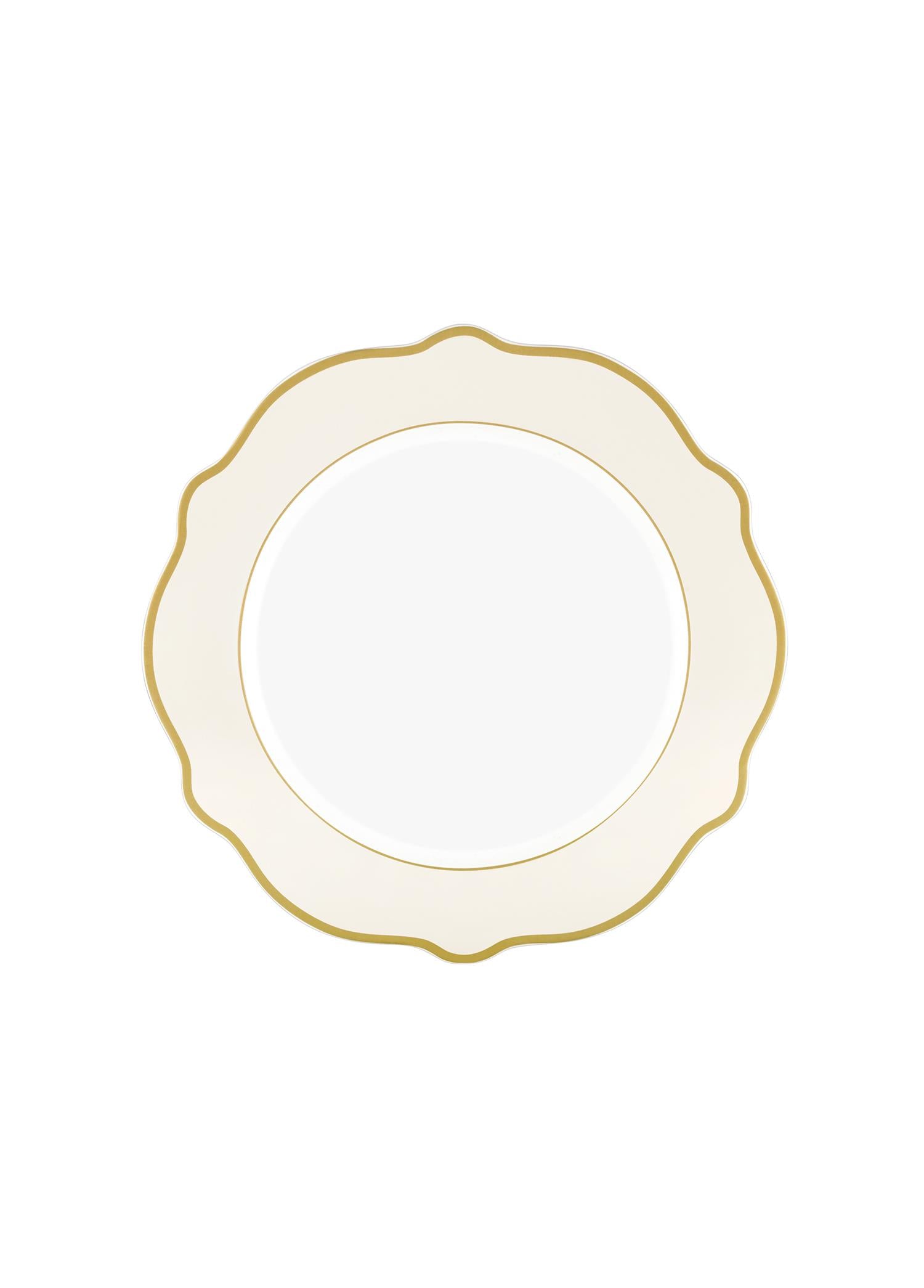 Jaswely Pasta Tabağı 6 Parça Krem 21 Cm