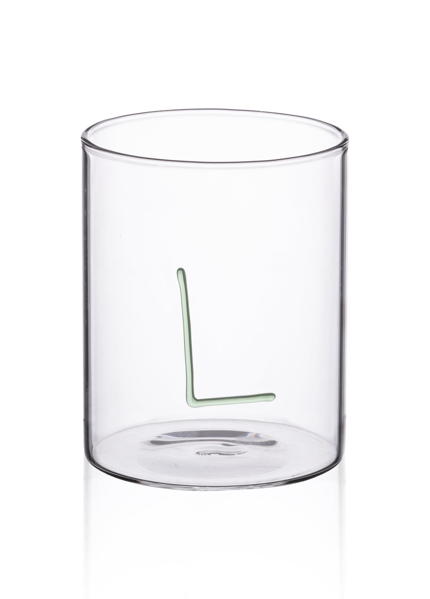 Cam Su Bardaği -L- Yeşil 420 Ml