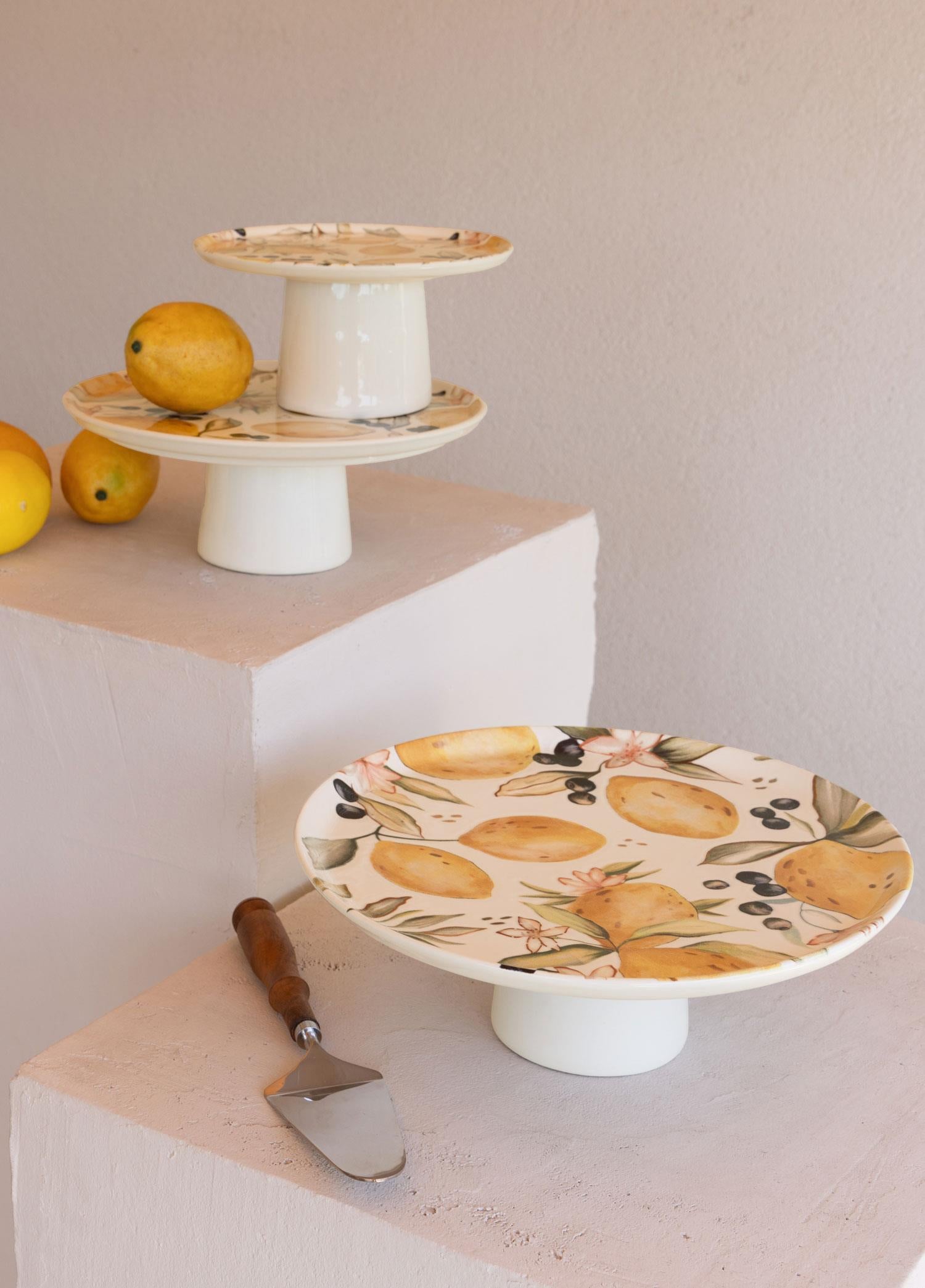 Limoncello Ayaklı Servis Tabağı 30 Cm