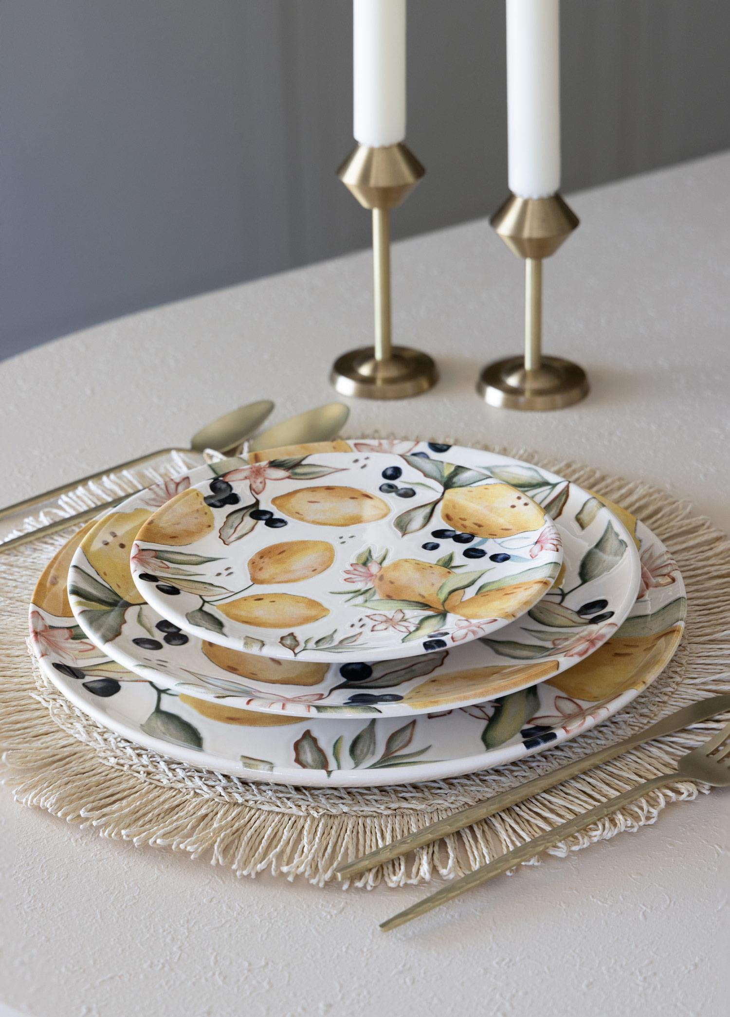 Limoncello Pasta Tabağı 6Lı Set 19 Cm Lmn012