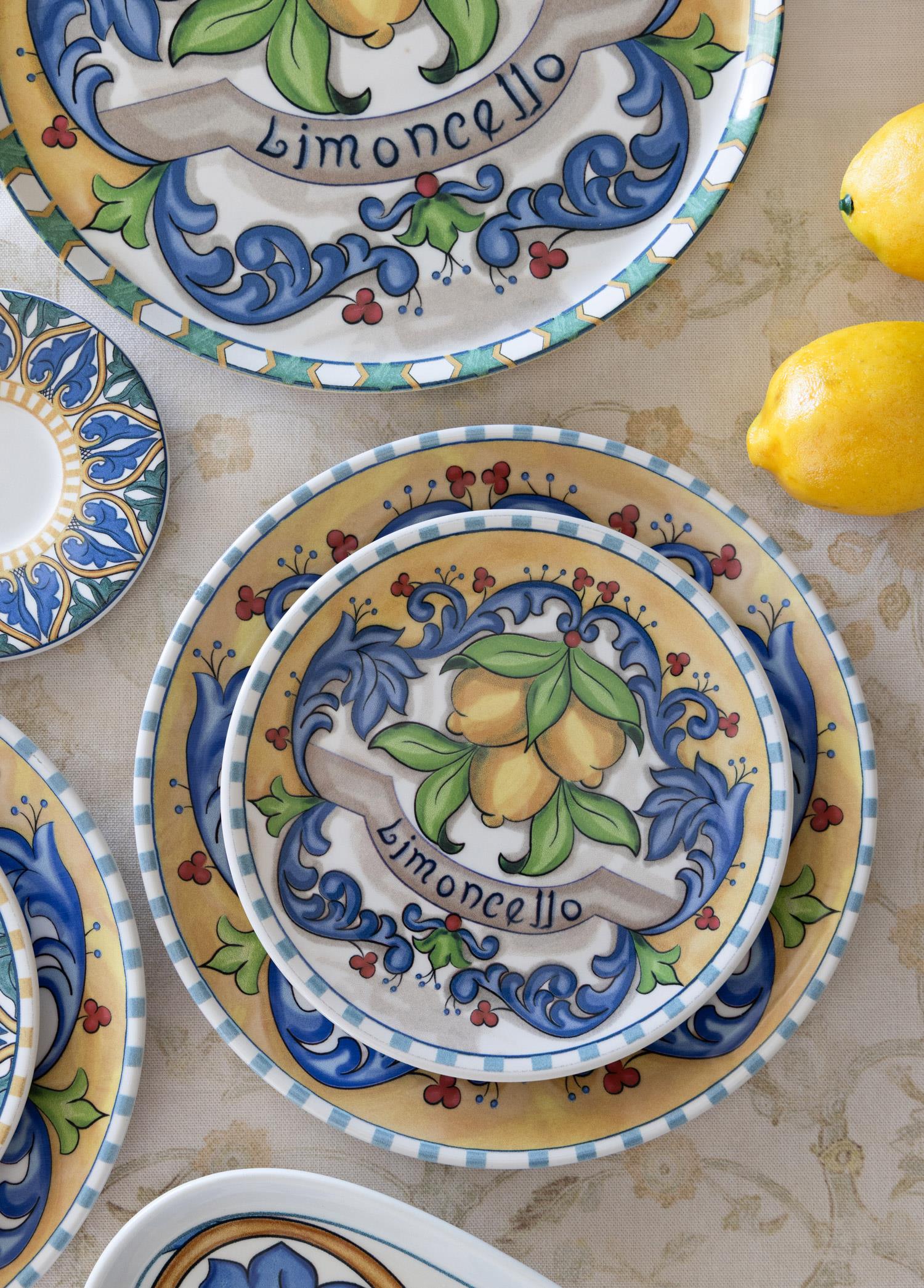 Limoncello Pasta Tabağı 6Lı Set 19 Cm
