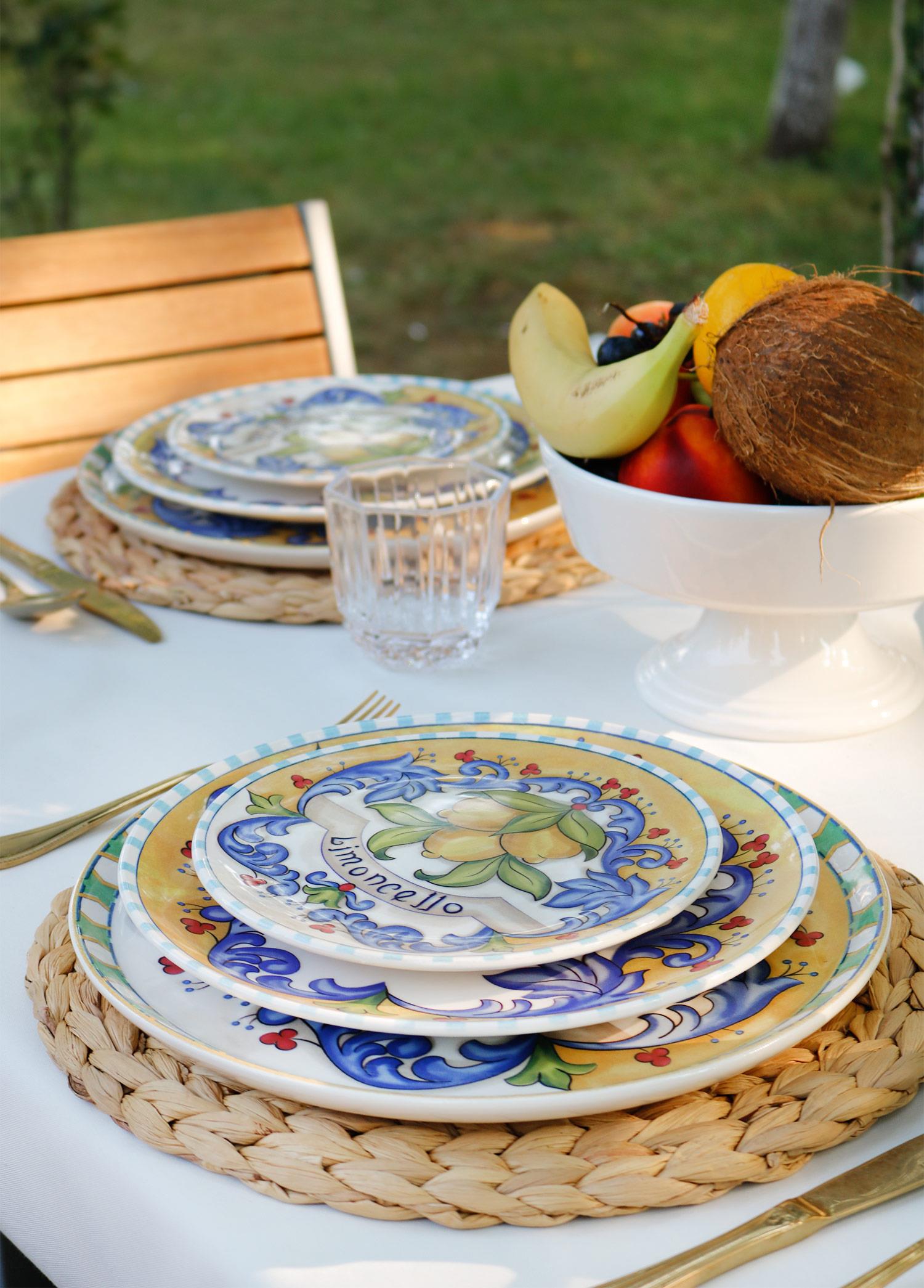 Limoncello Pasta Tabağı 6Lı Set 19 Cm