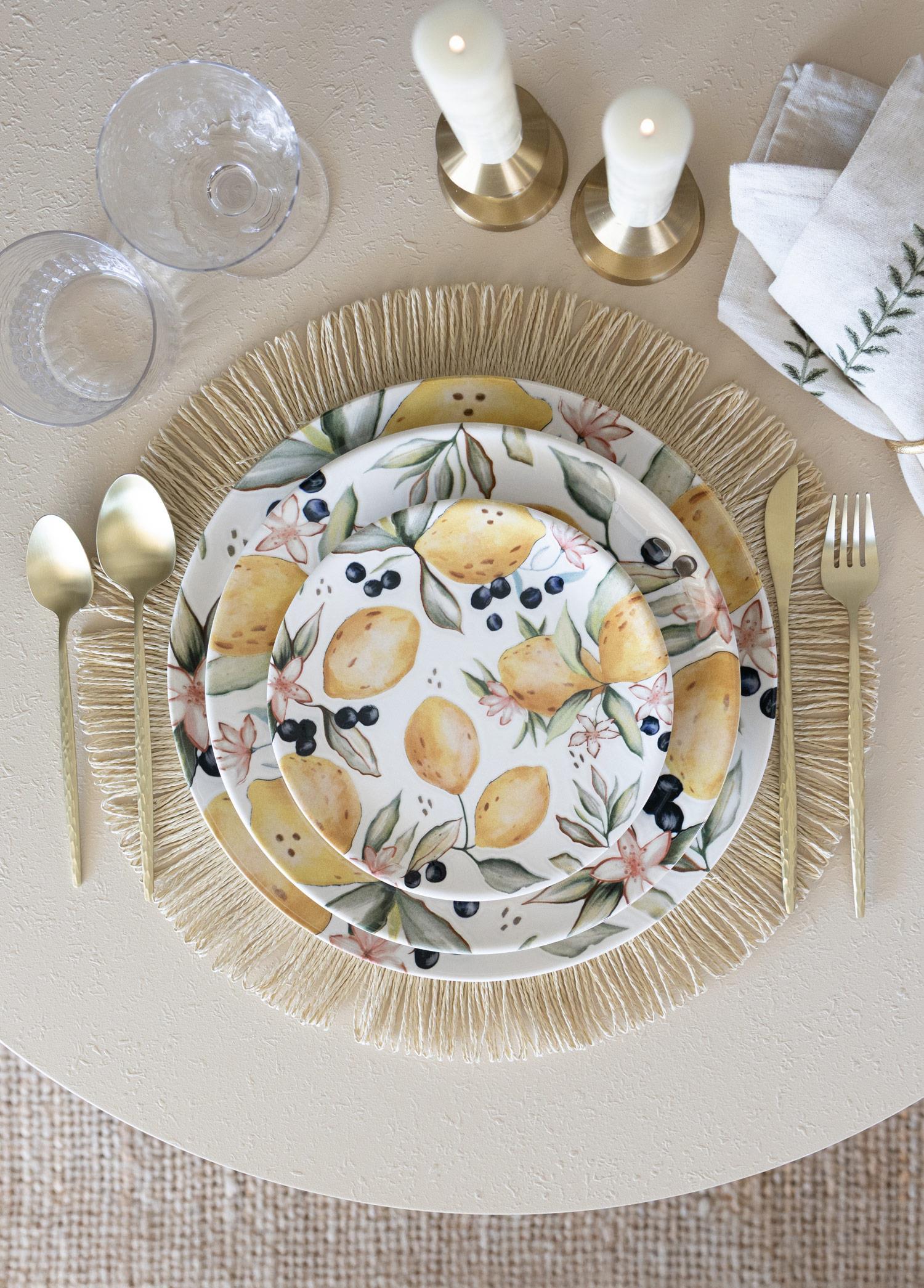 Limoncello Pasta Tabağı 6Lı Set 19 Cm Lmn012