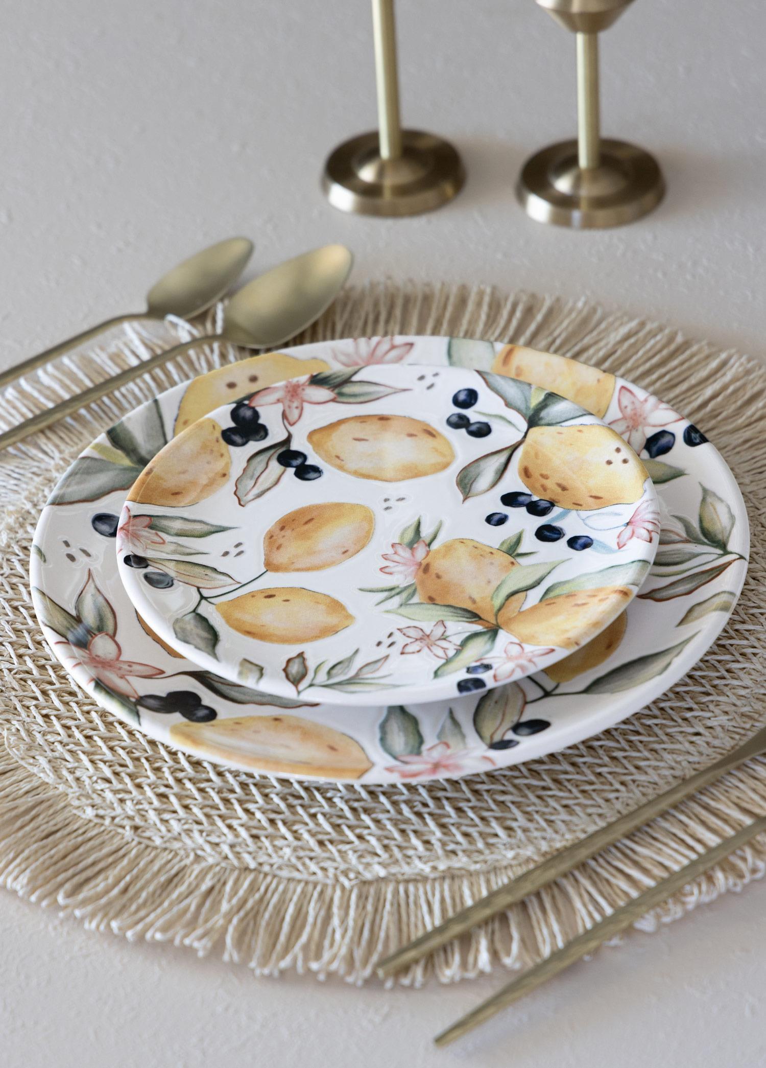 Limoncello Servis Tabağı 6Lı Set 26 Cm Lmn013