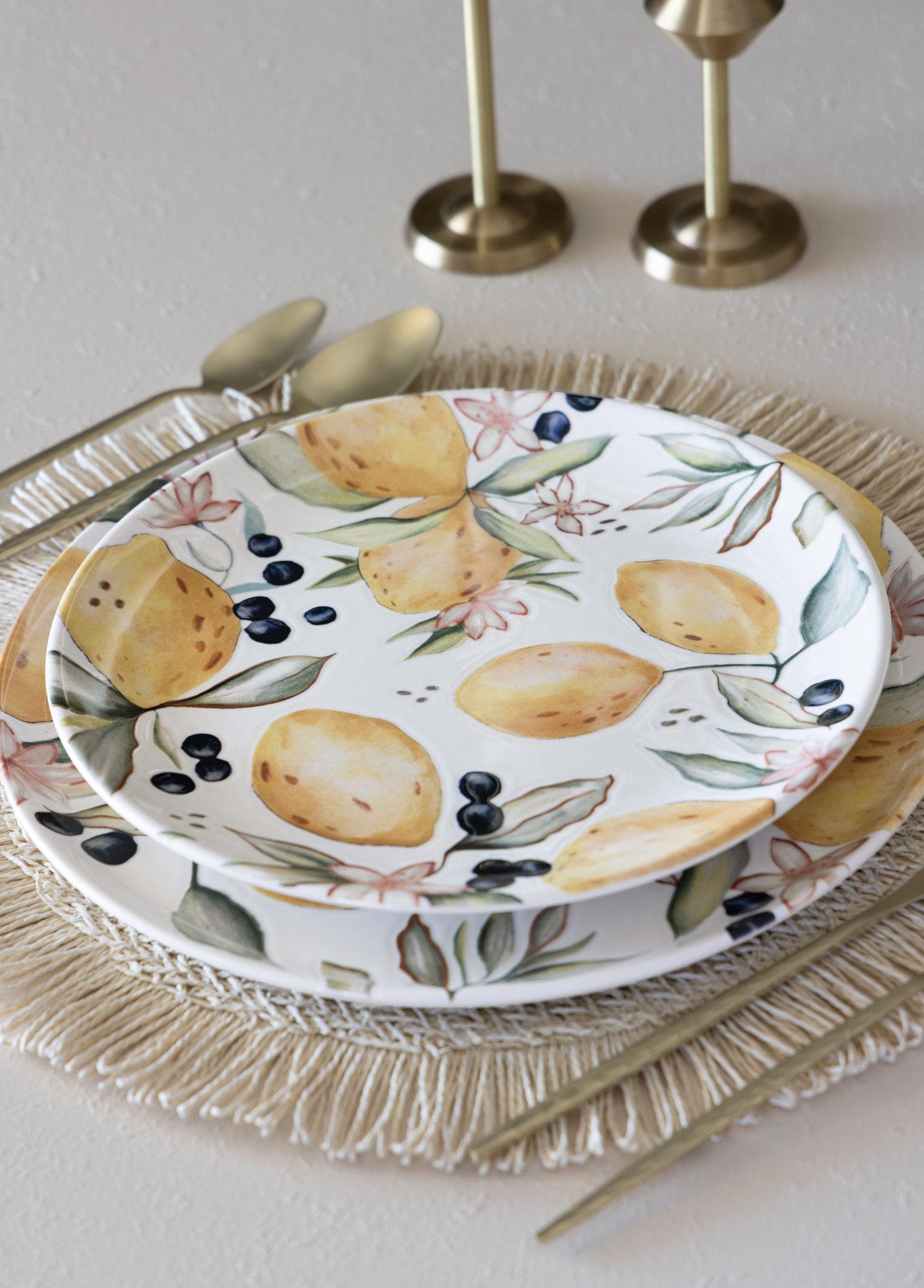 Limoncello Yemek Tabağı 6Lı Set 20 Cm