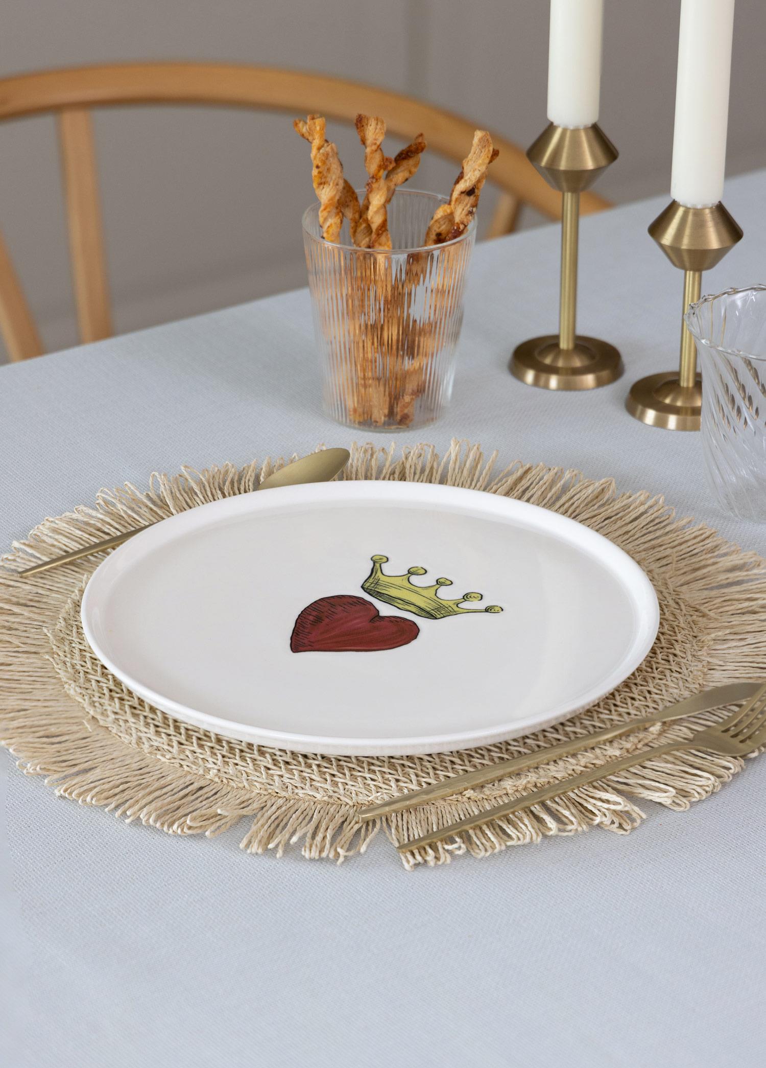 Luv Pasta Tabağı 6Lı Set 19 Cm