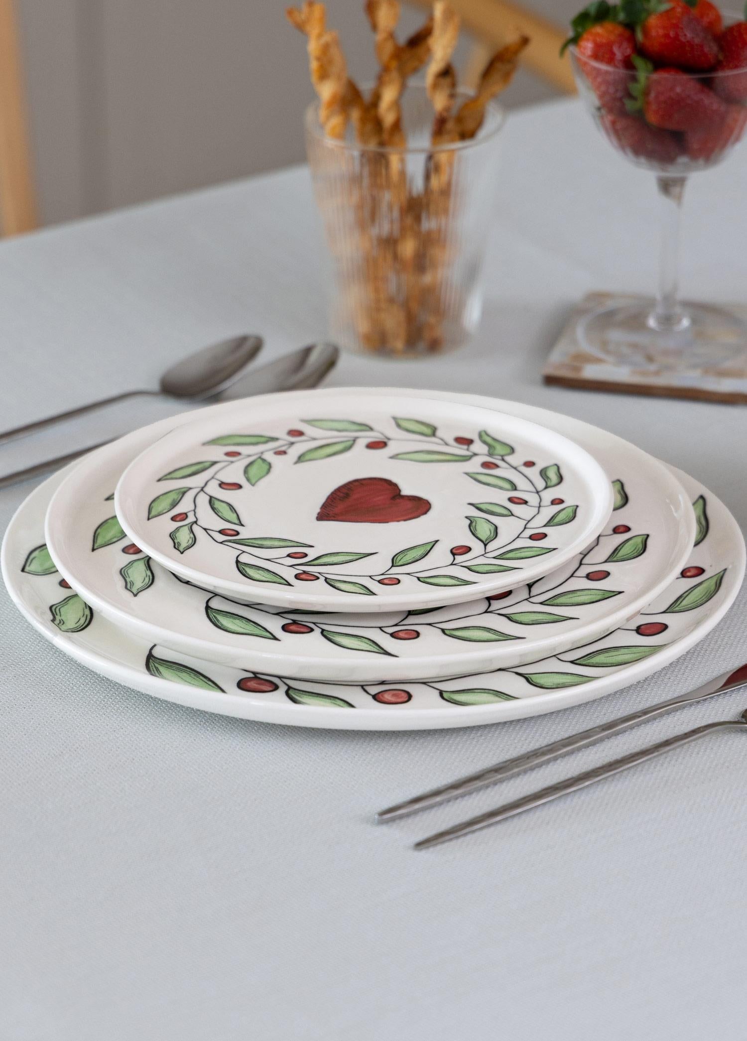 Luv Pasta Tabağı 6Lı Set 19 Cm