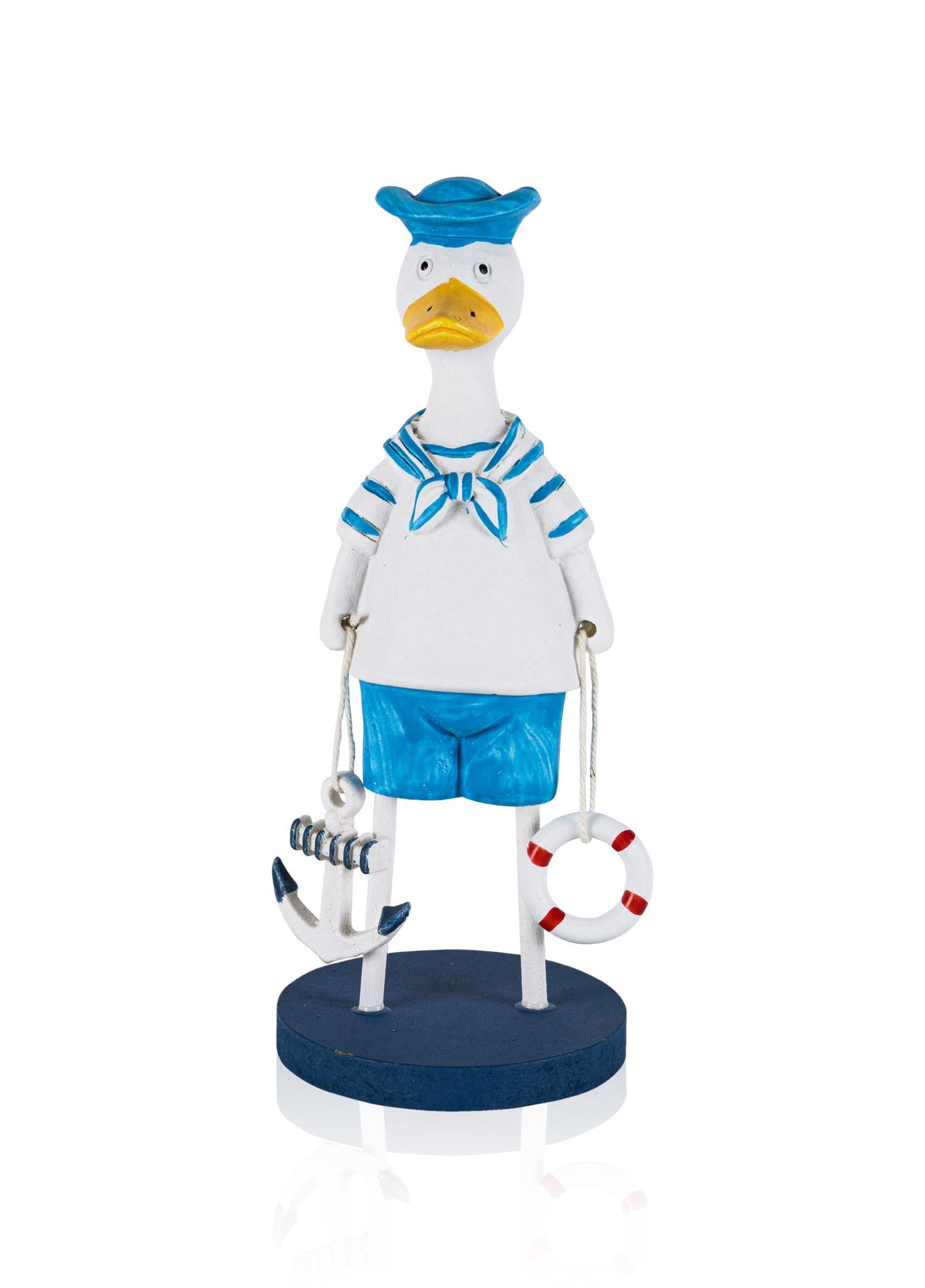 Marin Coastal Denizci Ördek Şapkalı Obje 17 Cm
