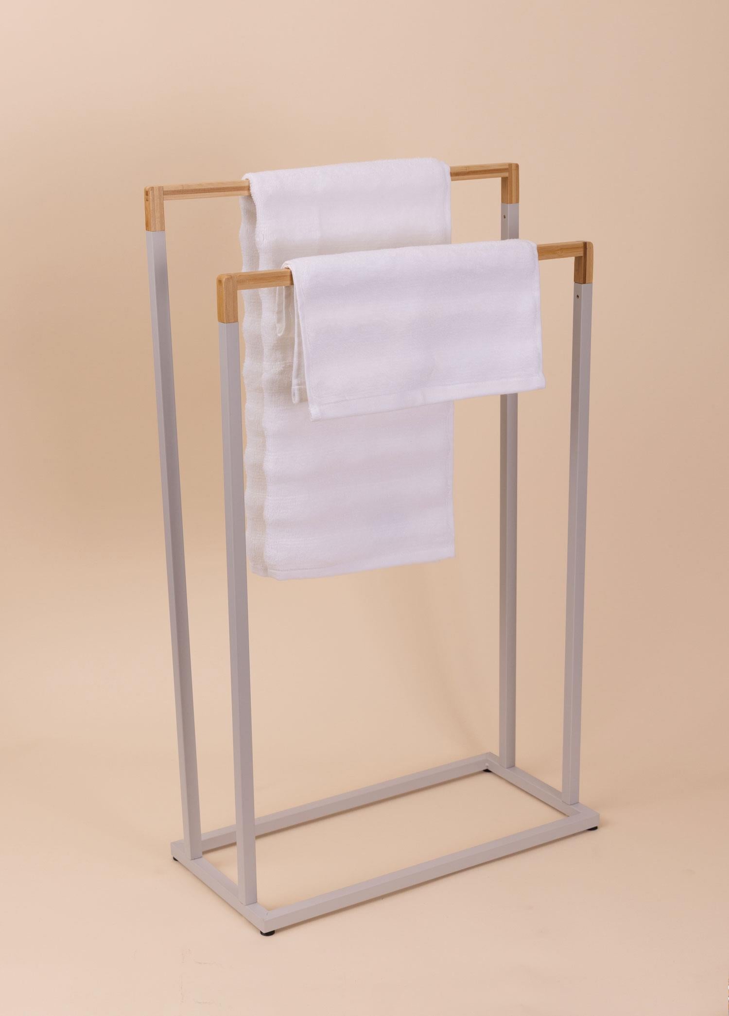 Metal Havlu Askılığı Gri Glv0764