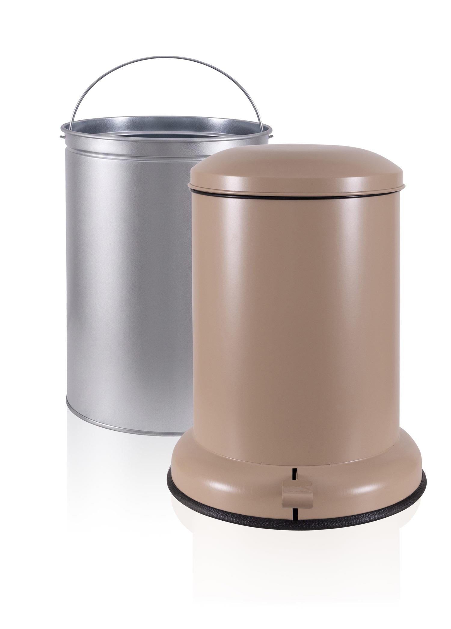Metal Pedallı Çöp Kovası Mocha 25 Lt