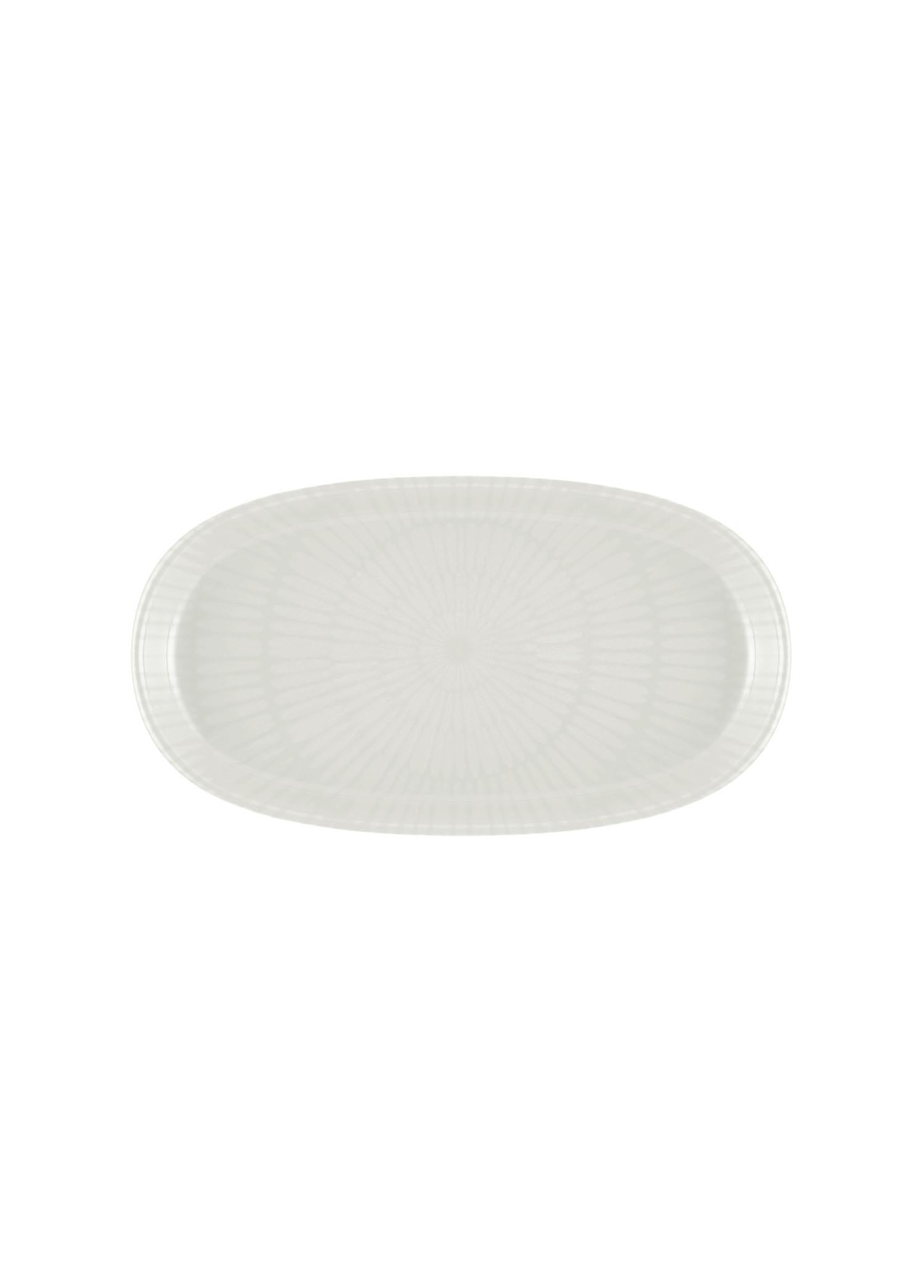 Noon Oval Servis Tabağı 2Li Krem 26 Cm