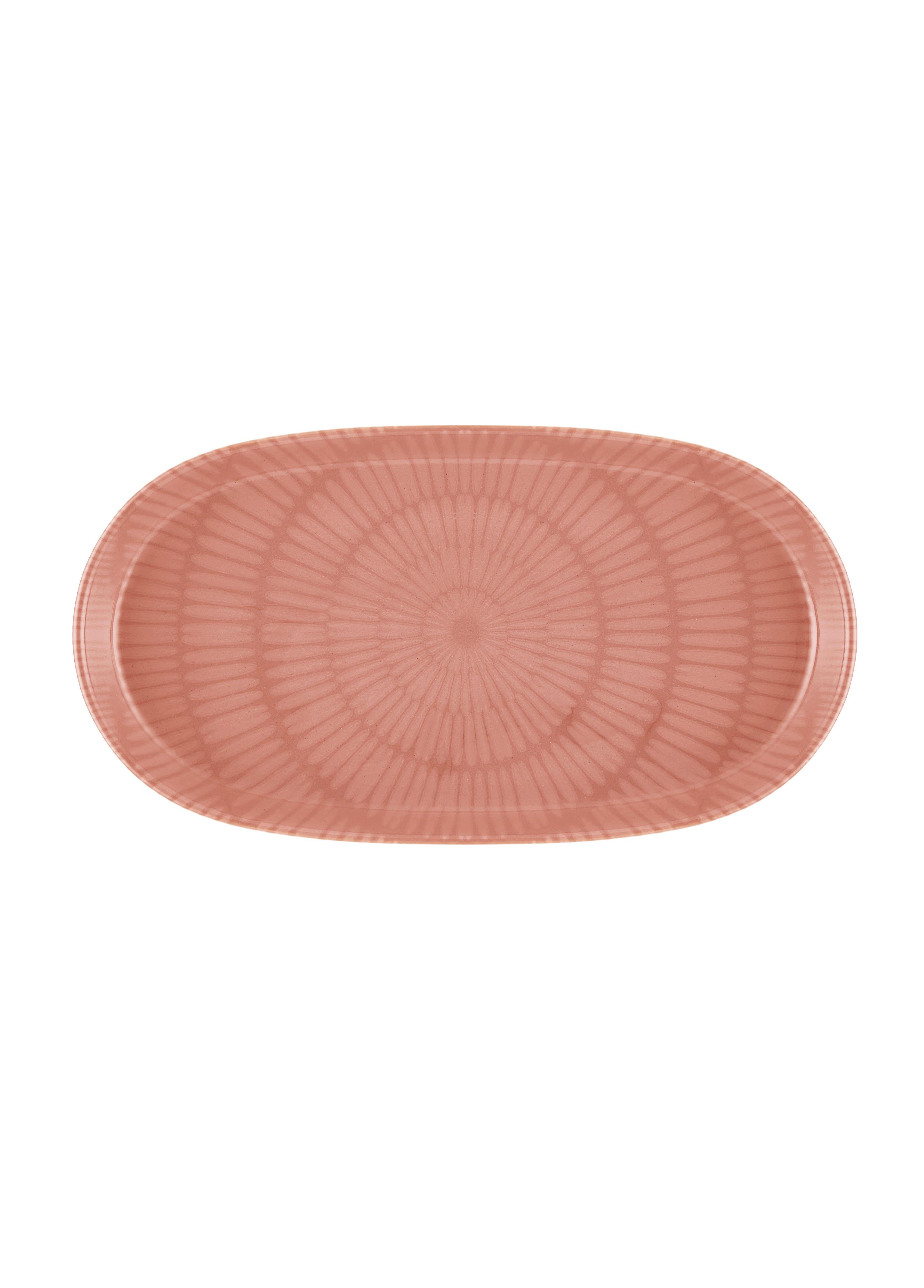 Noon Oval Servis Tabağı 2Li Somon 29 Cm