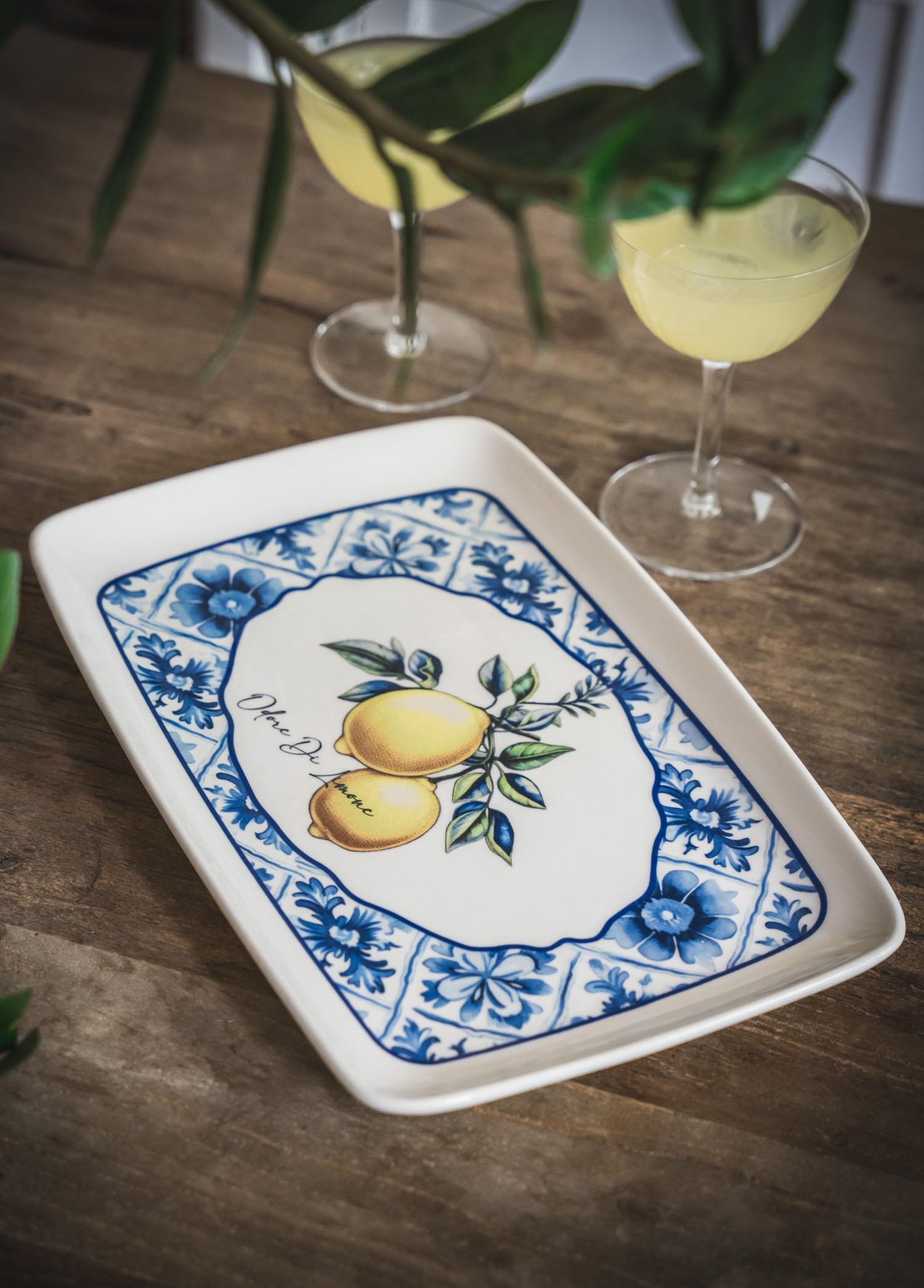 Odore Di Limone Dikdörtgen Servis Tabağı 31X20 Cm