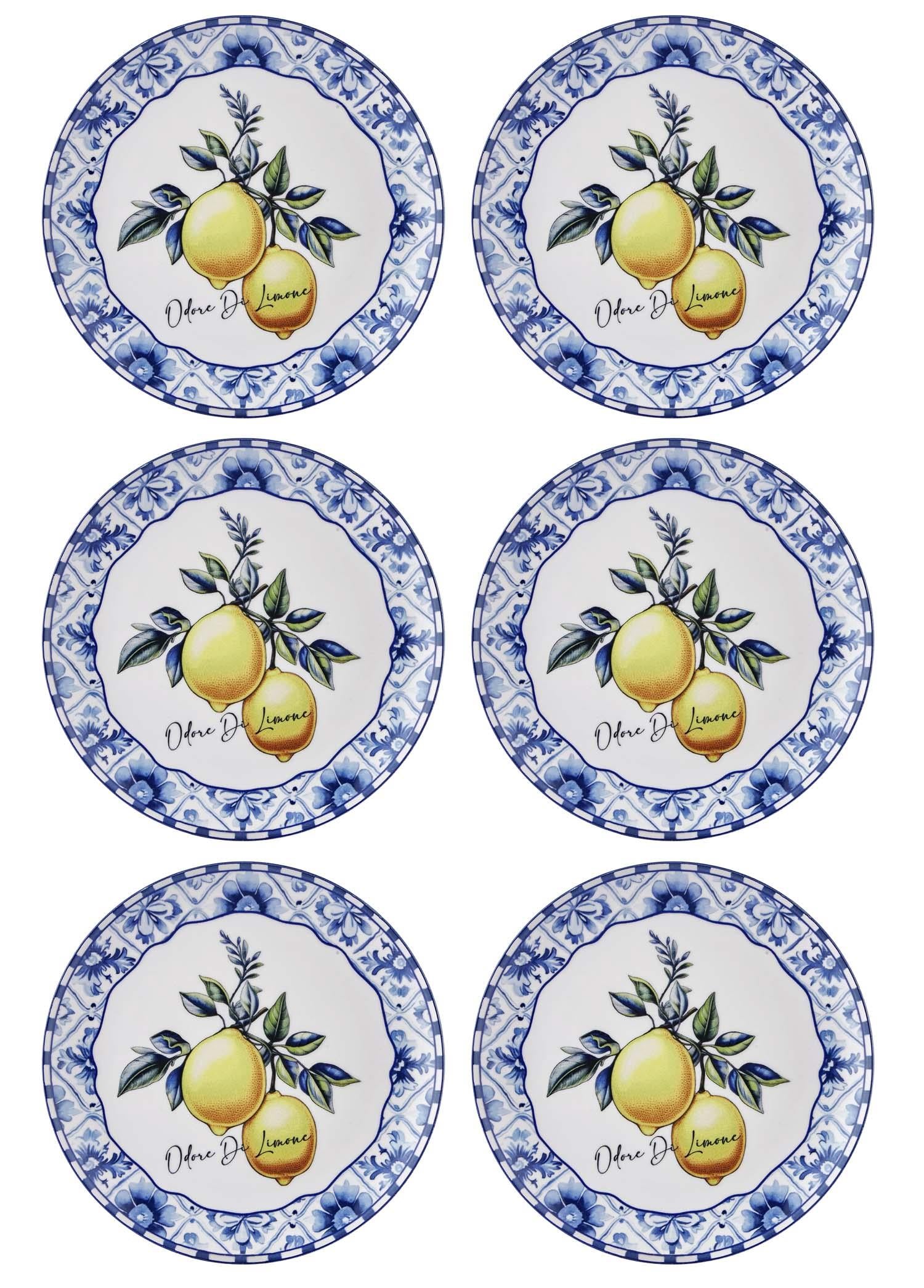 Odore Di Limone Servis Tabağı 6Lı Set 26 Cm Odl003
