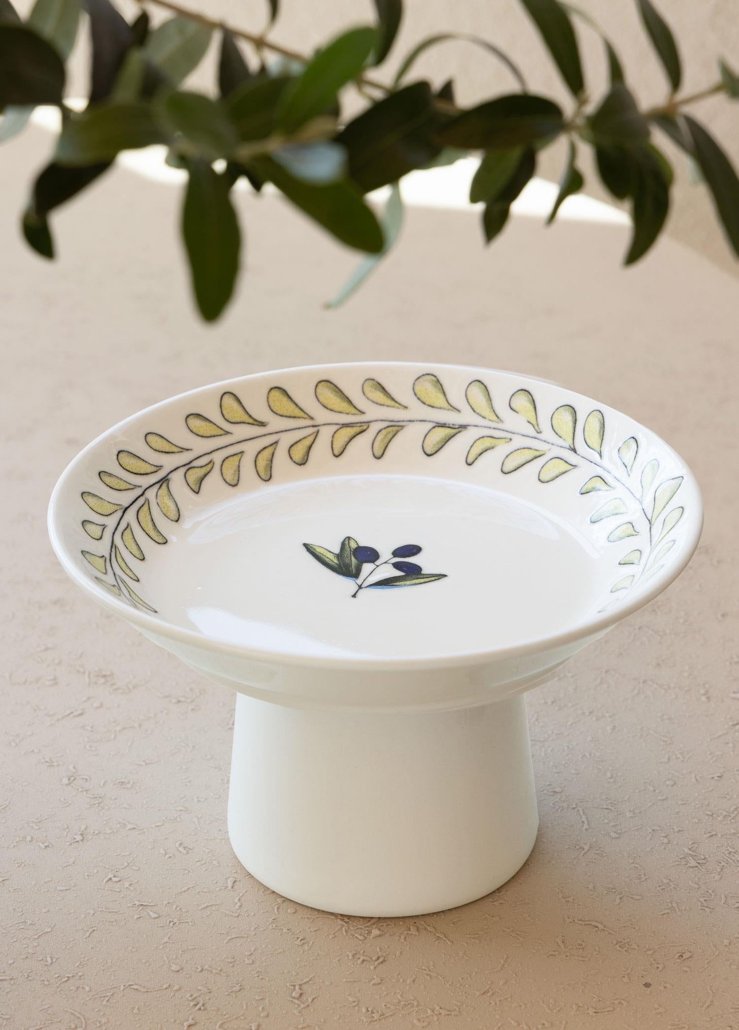 Olivos Ayaklı Servis Tabağı 20 Cm