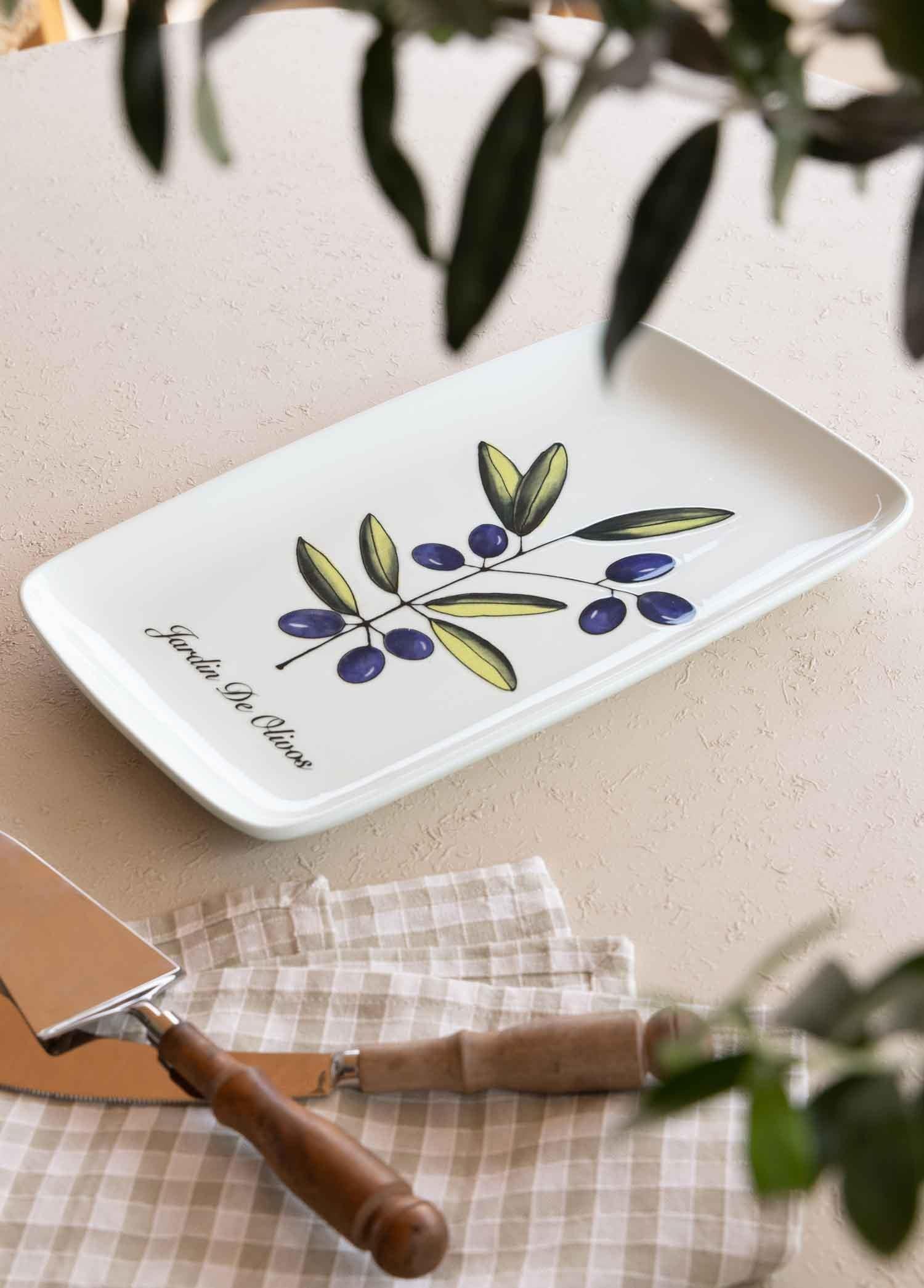Olivos Dikdörtgen Servis Tabağı 31X20 Cm Ovs0015