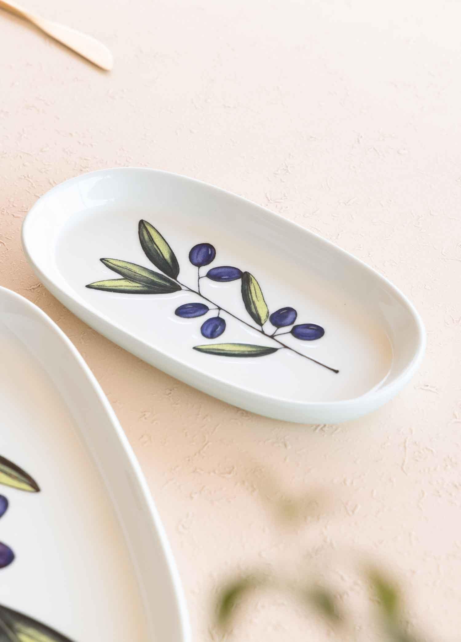 Olivos Oval Servis Tabağı 2Li 23 Cm