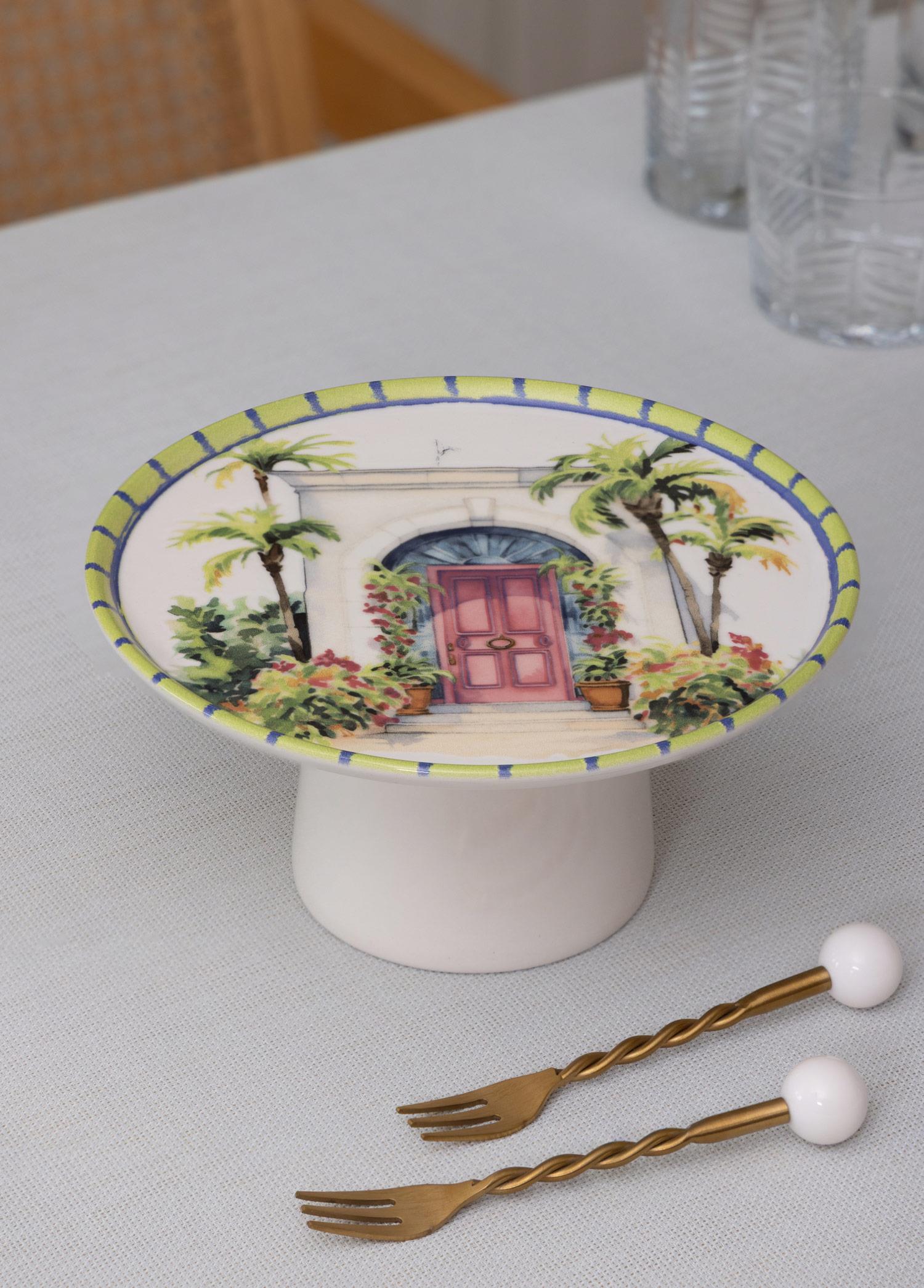 Palma Ayaklı Servis Tabağı 10X19 Cm