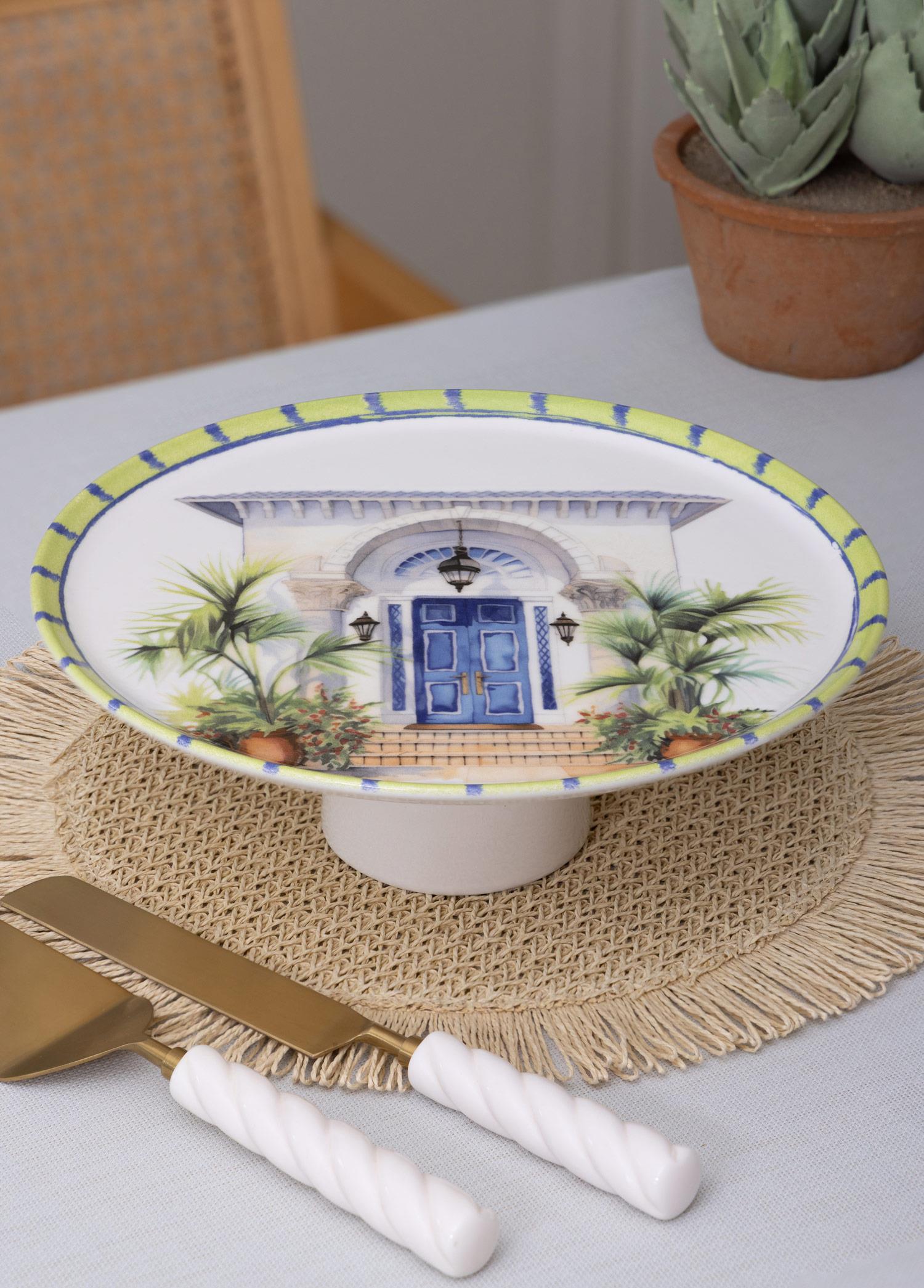 Palma Ayaklı Servis Tabağı 10X30 Cm