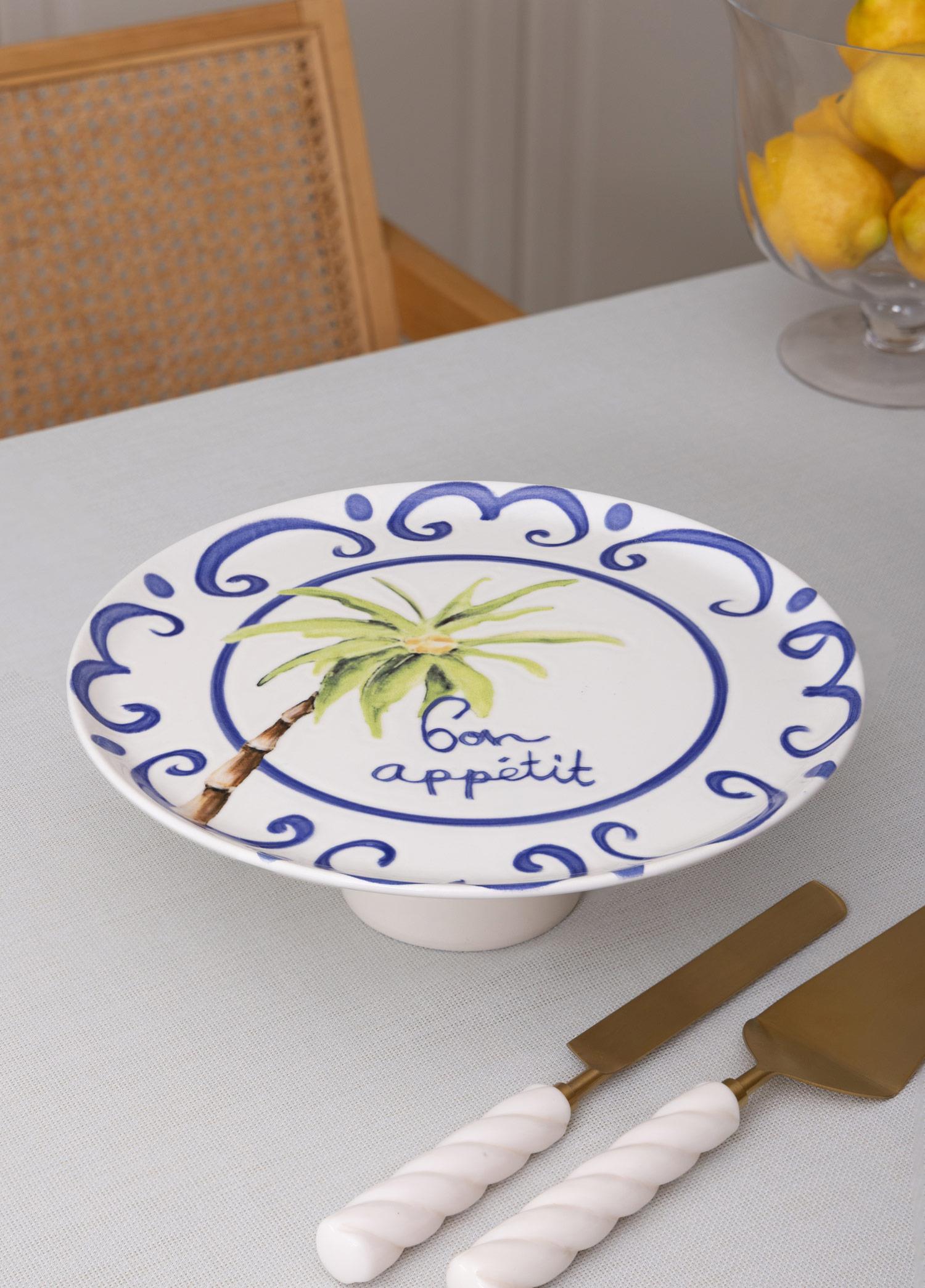 Palma Ayaklı Servis Tabağı 10X30 Cm