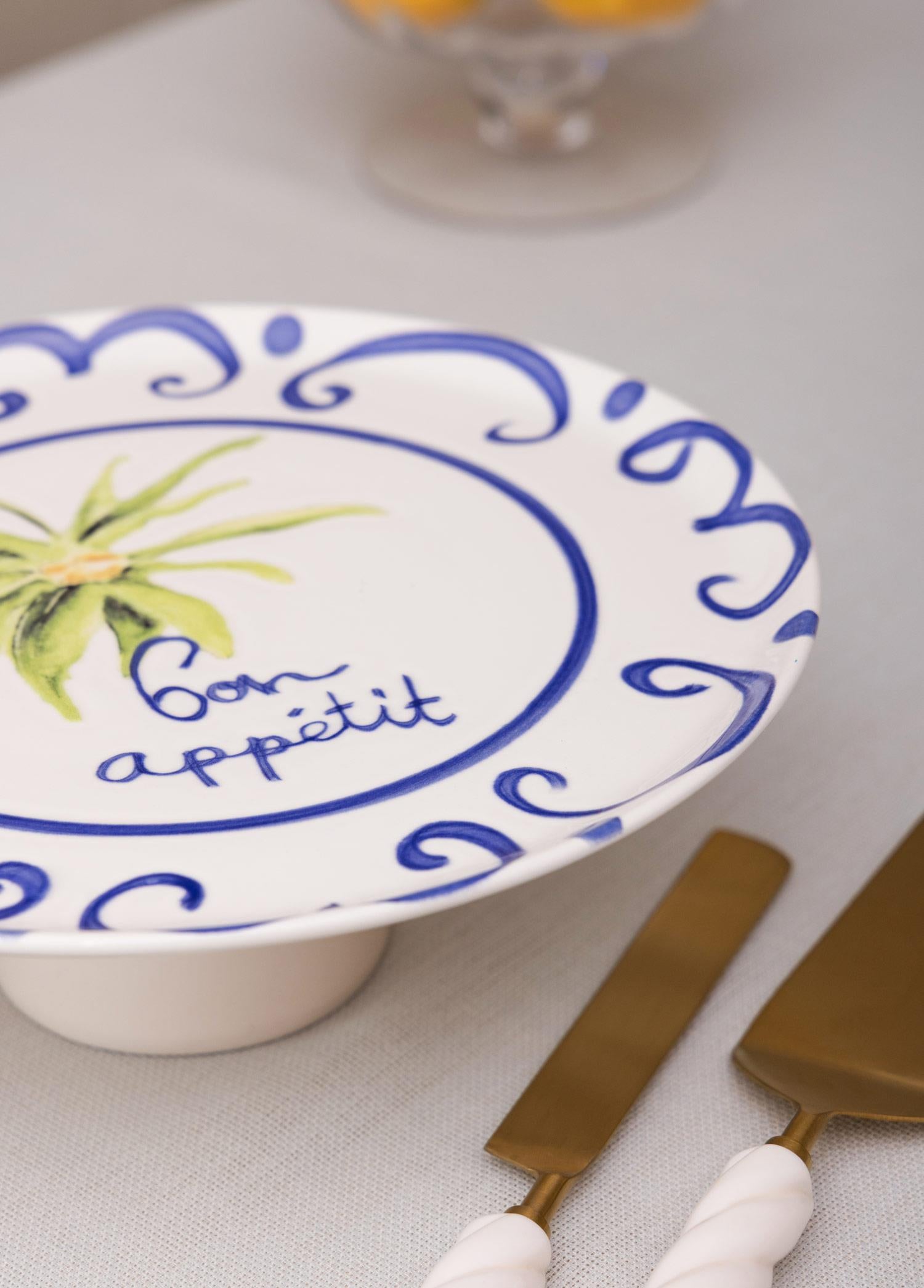 Palma Ayaklı Servis Tabağı 10X30 Cm