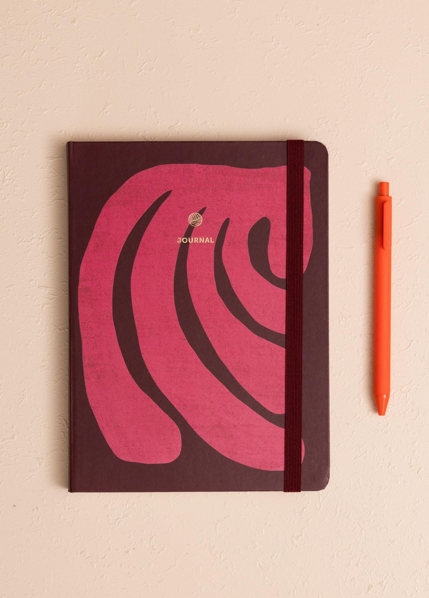 Pembe Dalga Desenli Defter 16 X 21 Cm