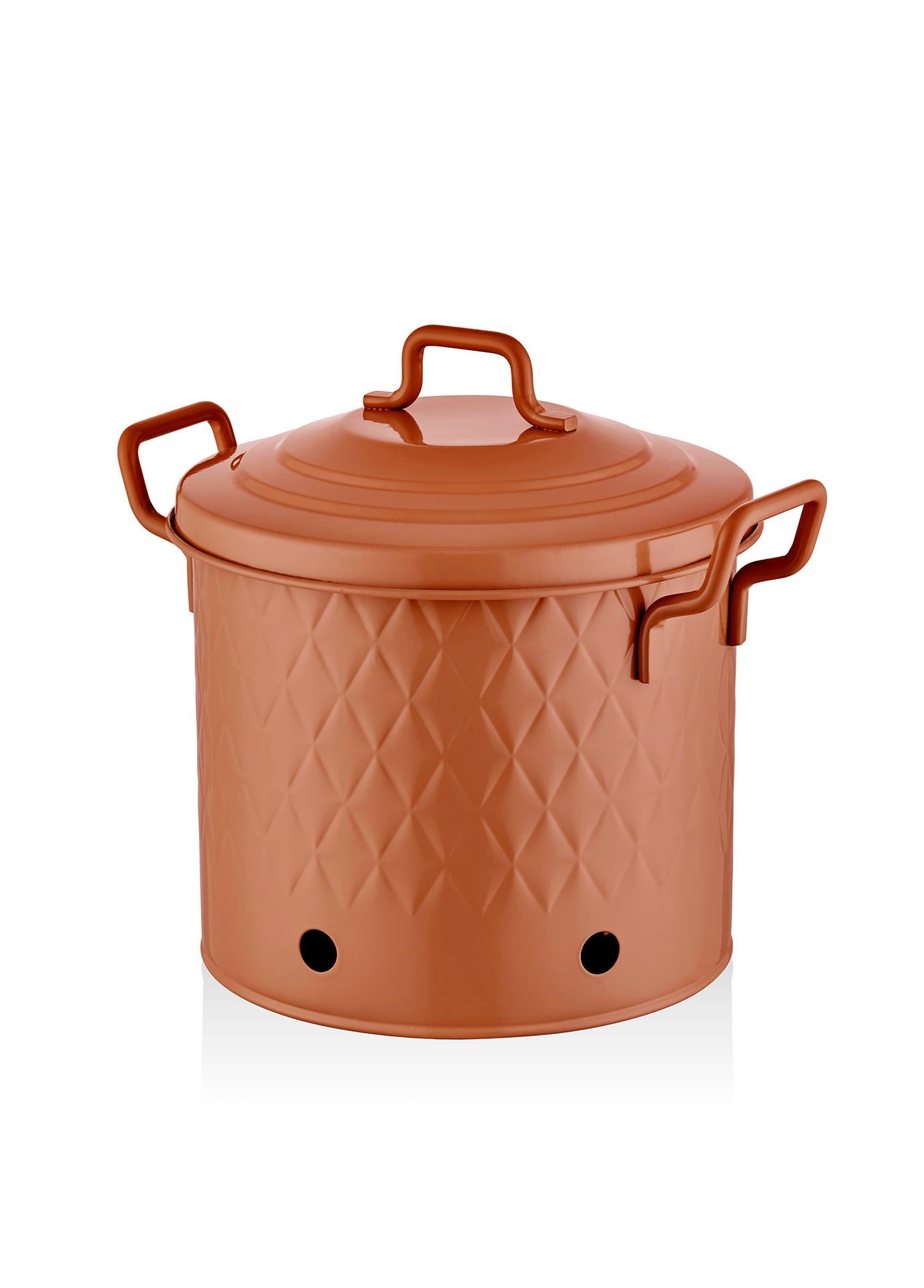 Prizma Patates Soğan Kabı Terracota 30X30X30 Cm