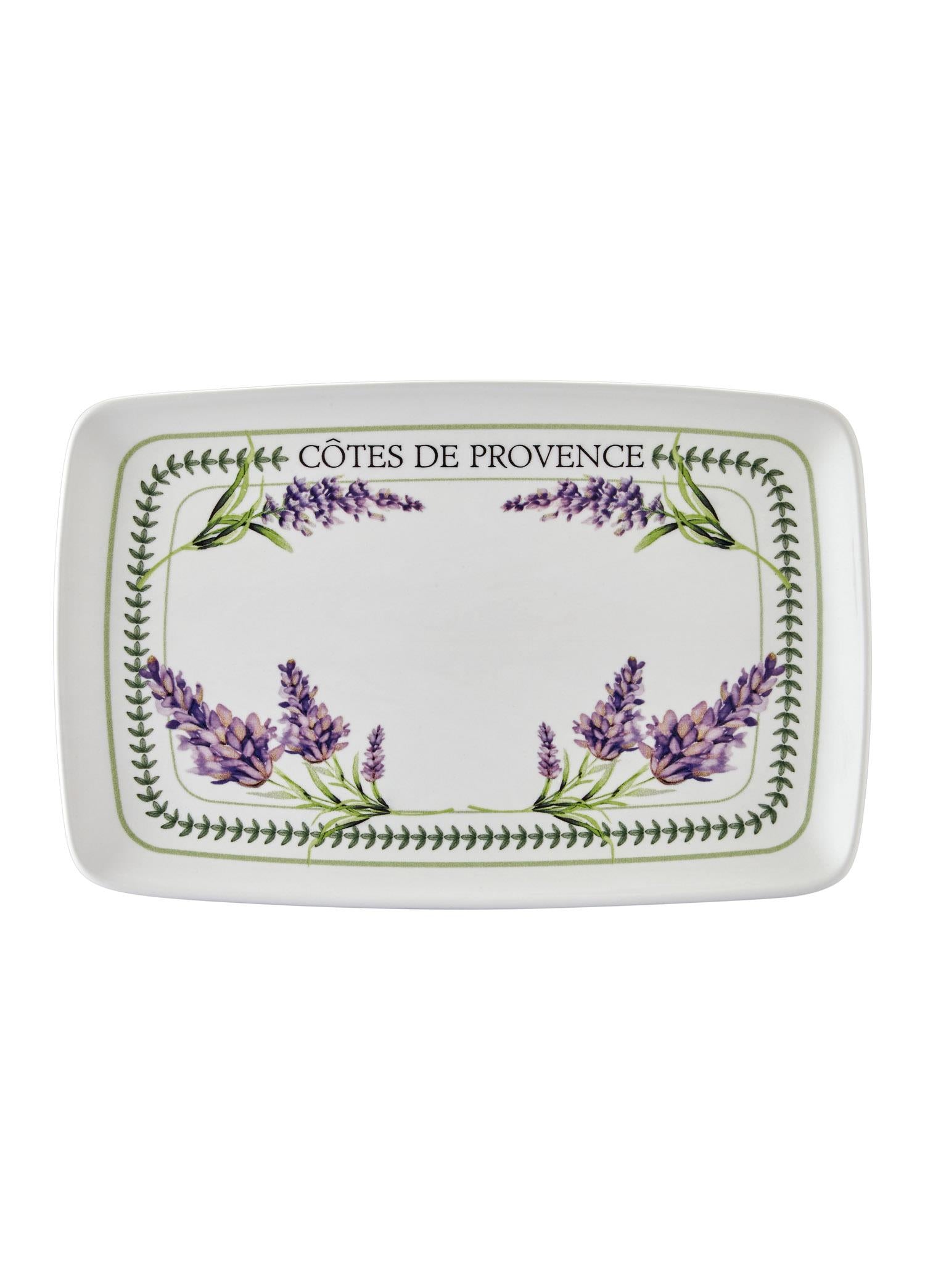 Provence Lavanta Dikdörtgen Servis Tabağı 31X20 Cm