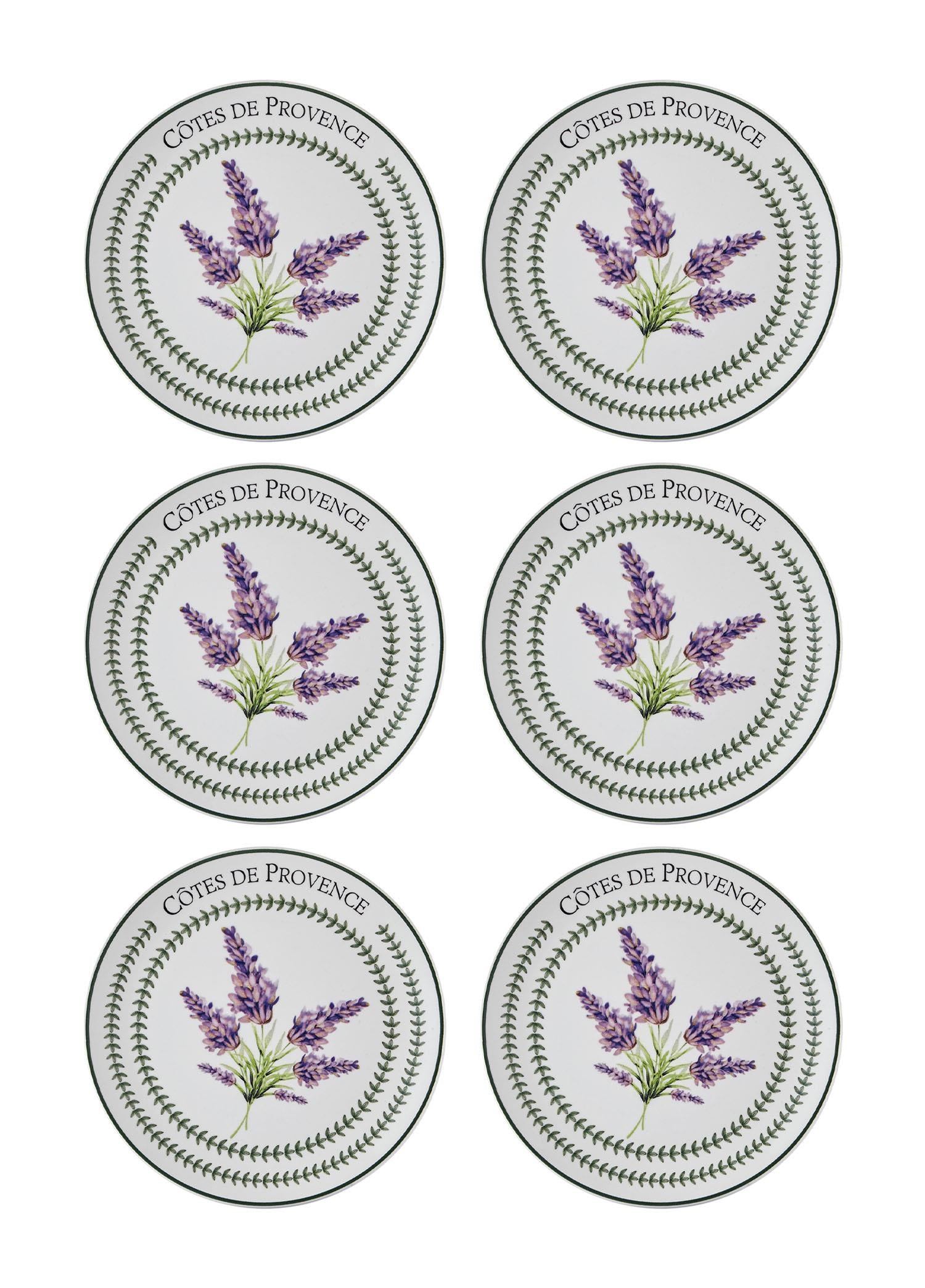 Provence Lavanta Pasta Tabağı 6Lı Set 19 Cm Prc002