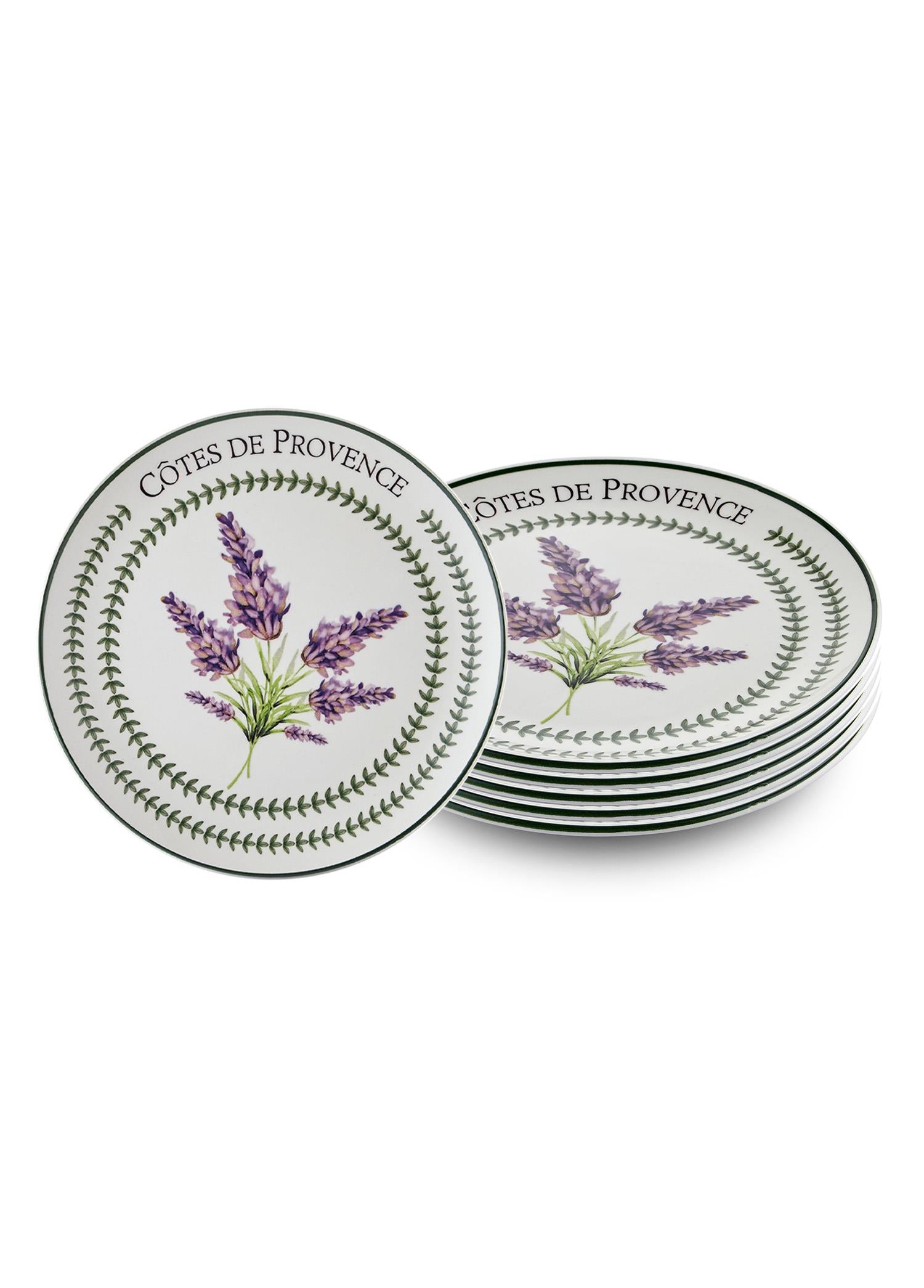 Provence Lavanta Servis Tabağı 6Lı Set 26 Cm Prc04