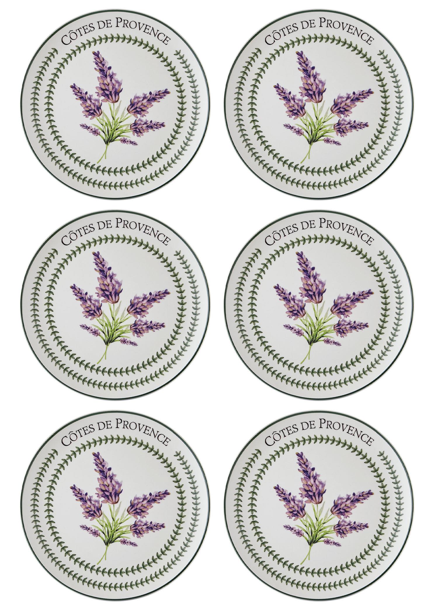 Provence Lavanta Servis Tabağı 6Lı Set 26 Cm Prc04