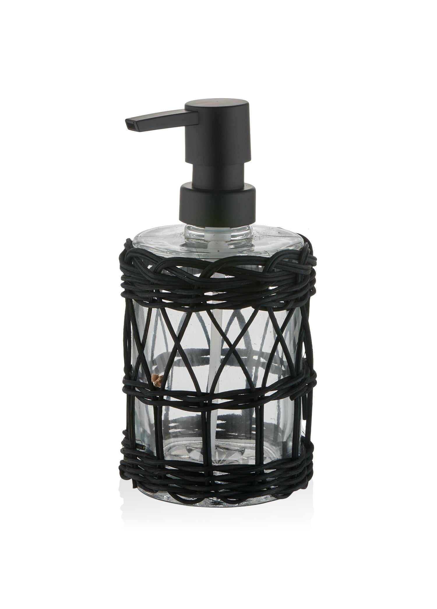 Rattan Sıvı Sabunluk Siyah 330 Ml