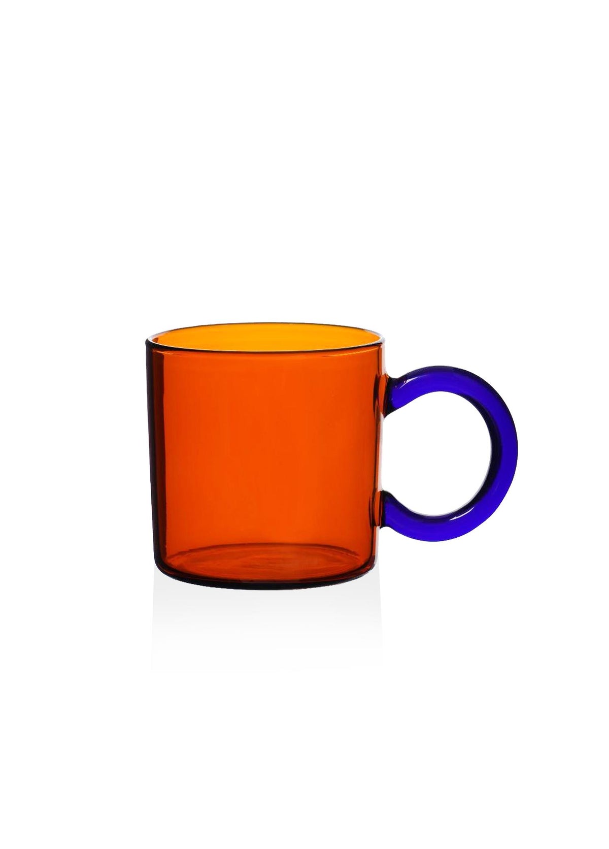 Renkli Cam Kupa Amber 250 Ml