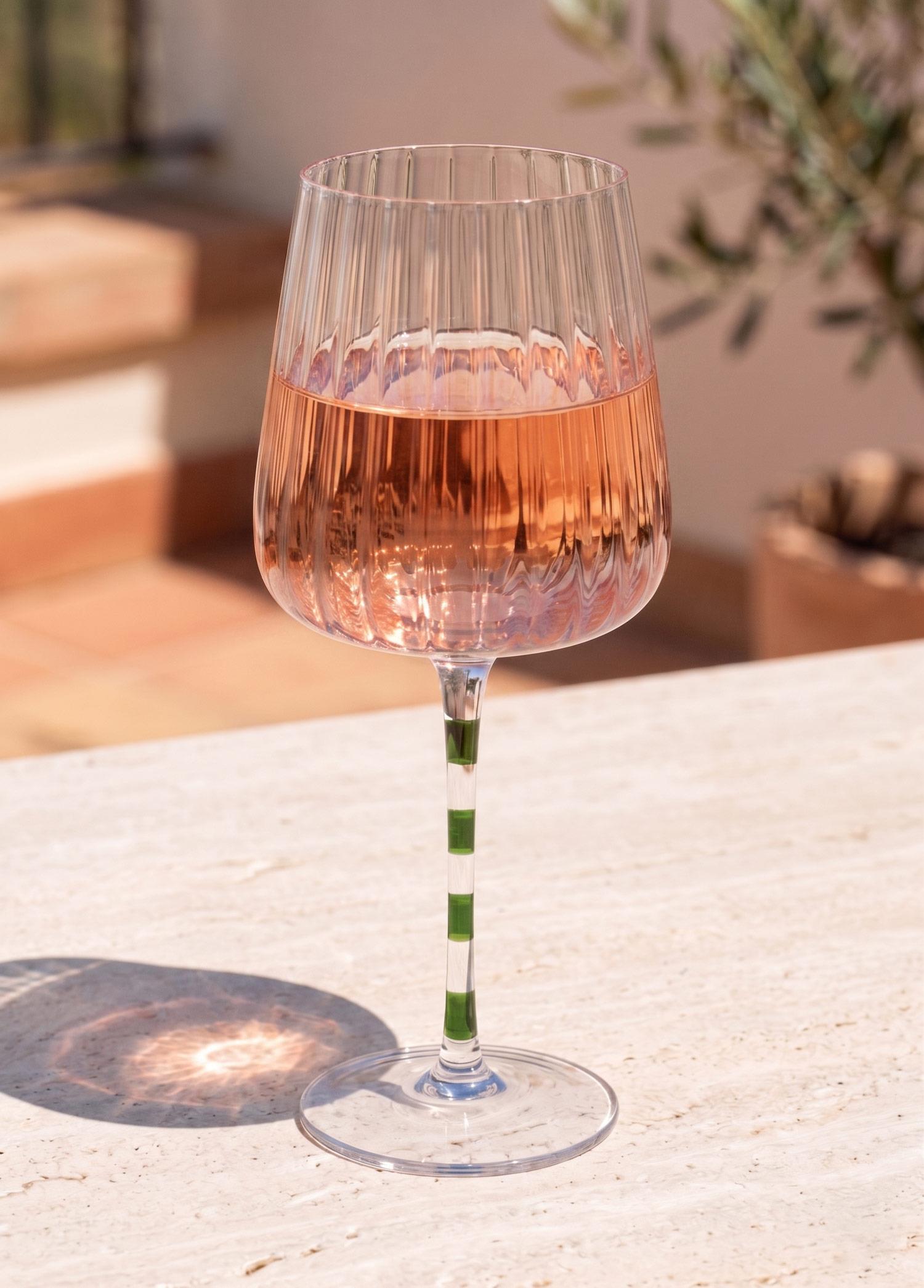 Şarap Kadehi Mor Yeşil 600 Ml