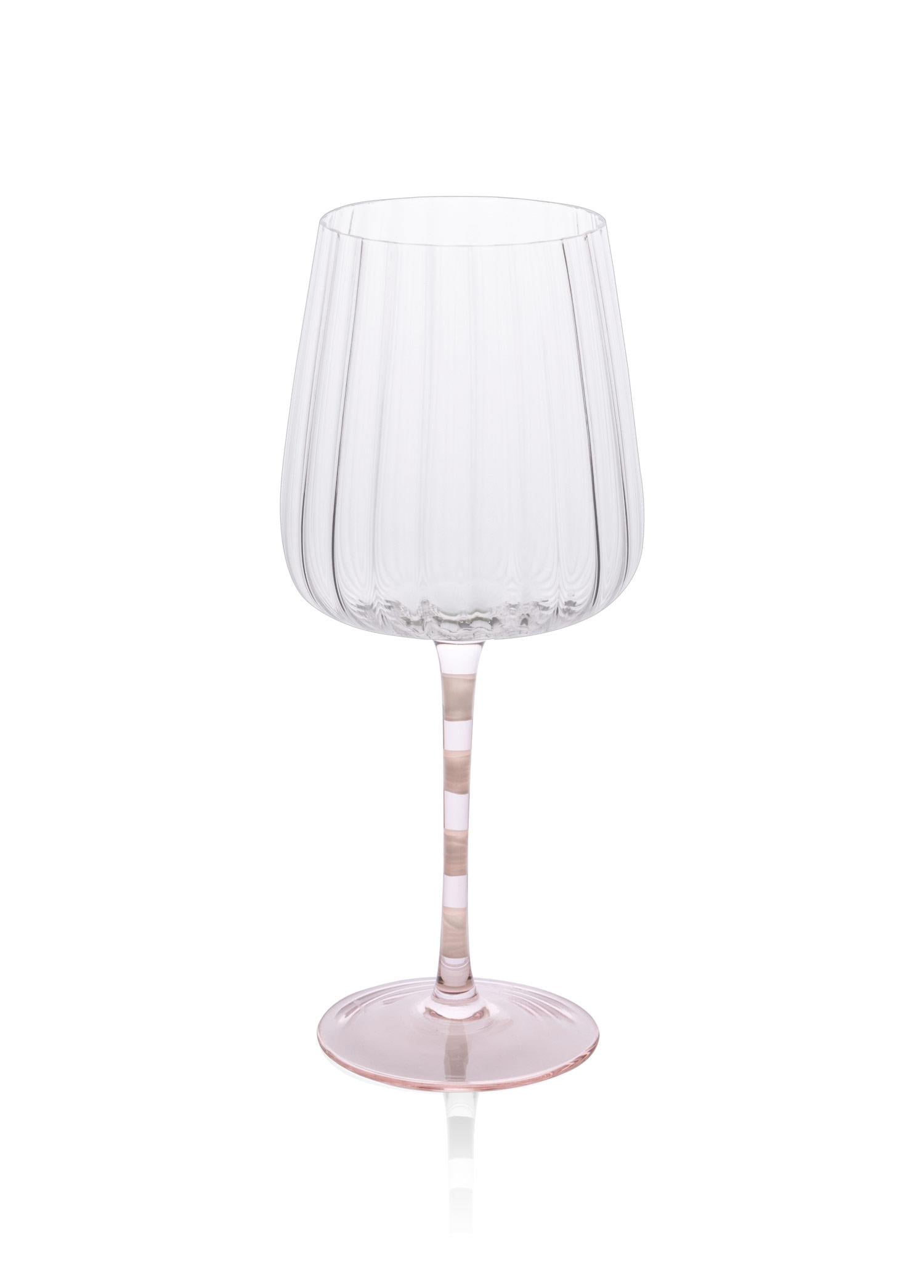 Şarap Kadehi Pembe Beyaz 500 Ml