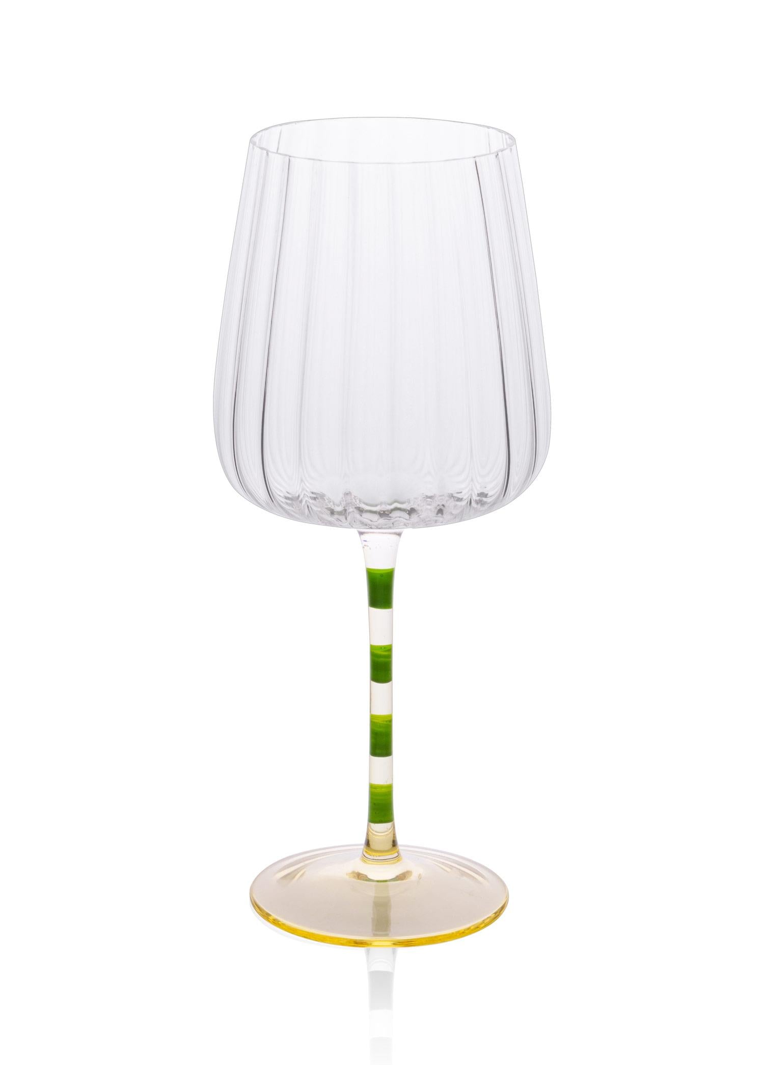 Şarap Kadehi Yeşil Sarı 500 Ml